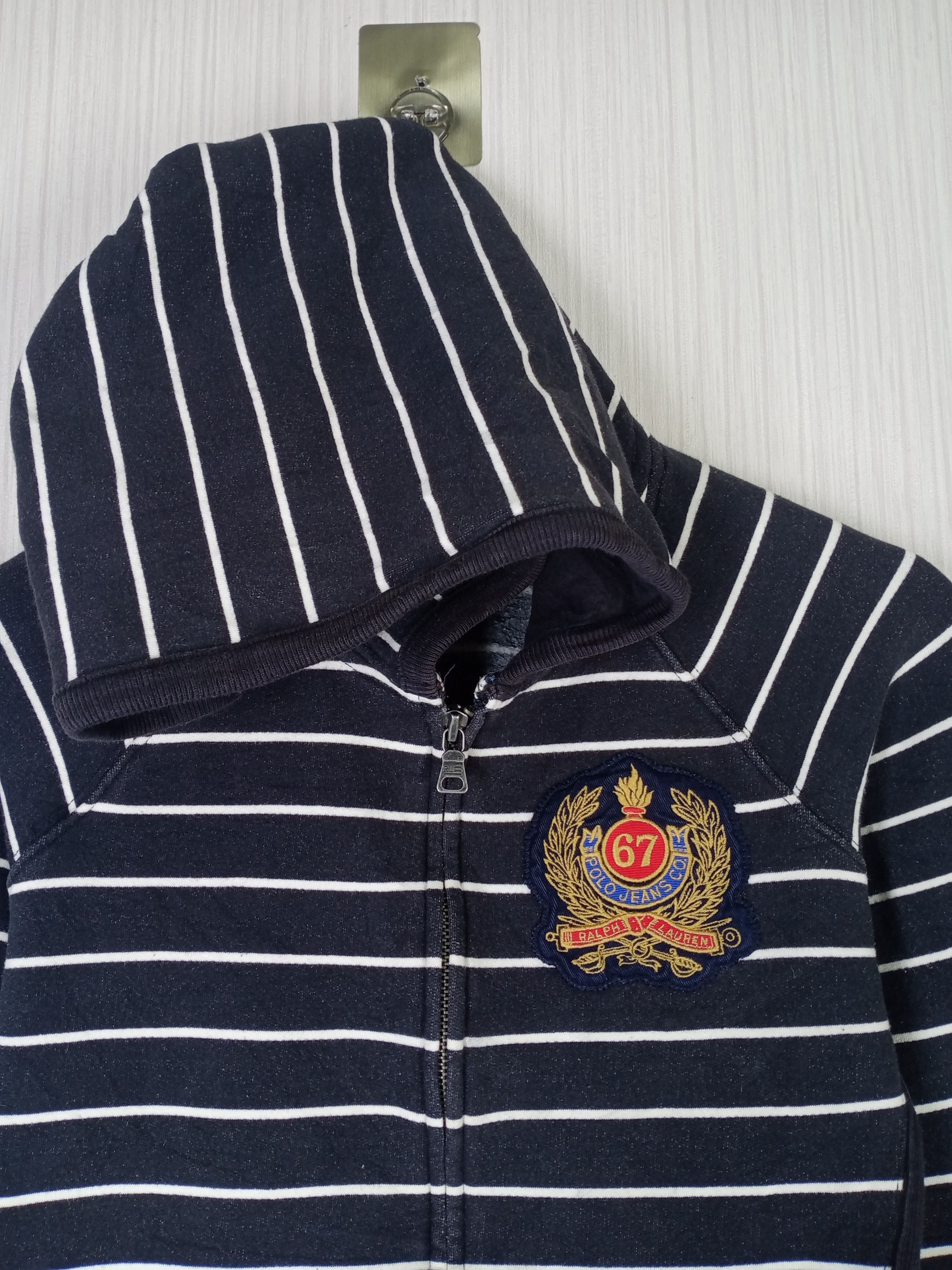 Polo Ralph Lauren RARE POLO JEANS RALPH LAUREN STRIPED HOODIE Size US XS / EU 42 / 0 - 5 Thumbnail
