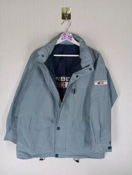 Burberry Rare Vintage Burberrys Sport Big Logo Jacket Size US L / EU 52-54 / 3 - 2 Thumbnail