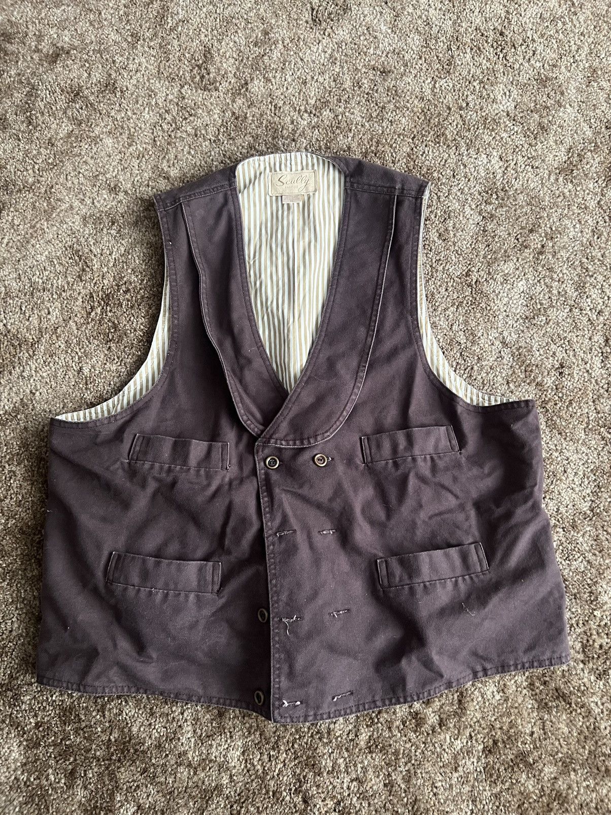 Scully Ombre Vintage Black Vest