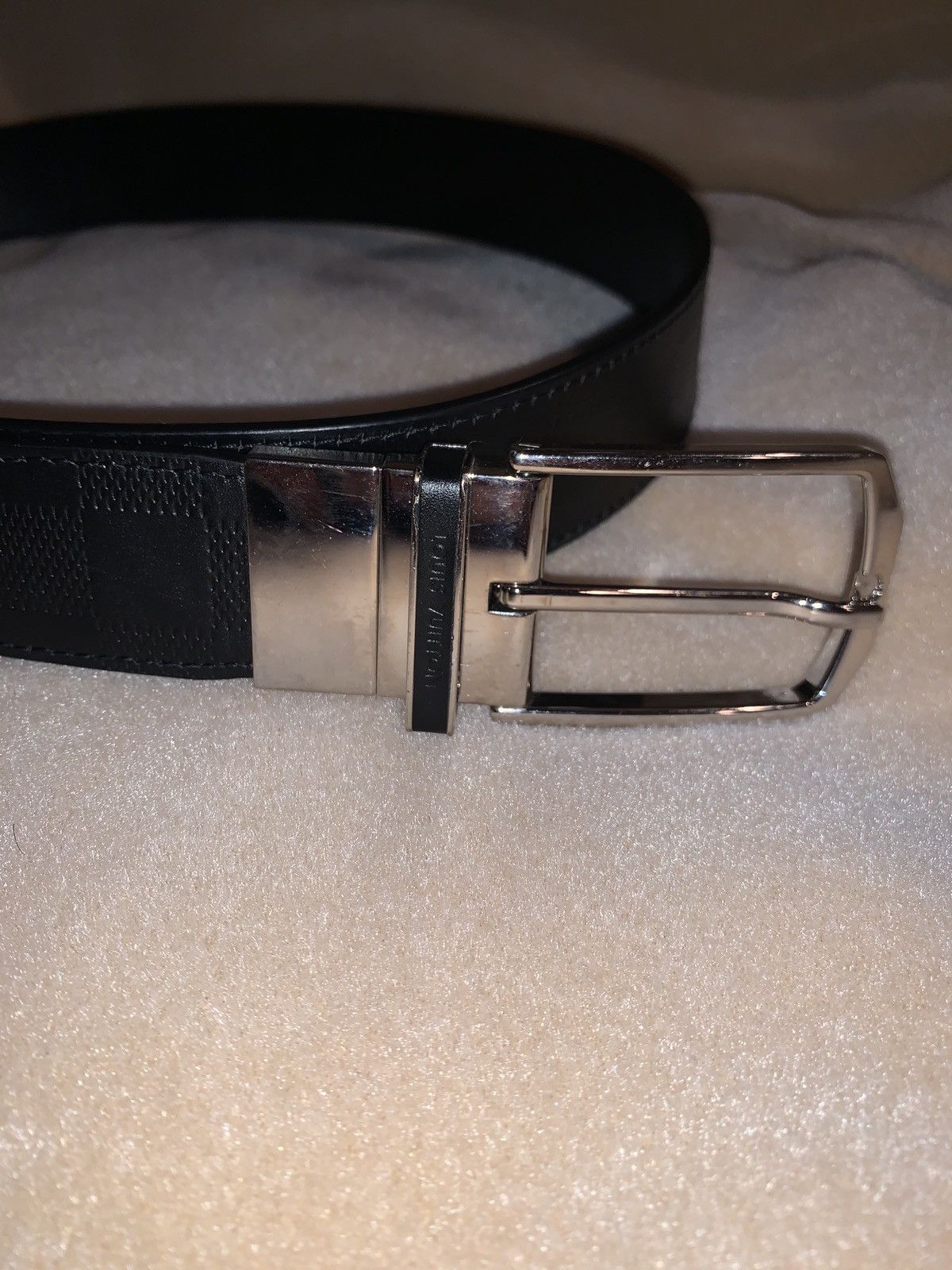louis vuitton belt brown checkered