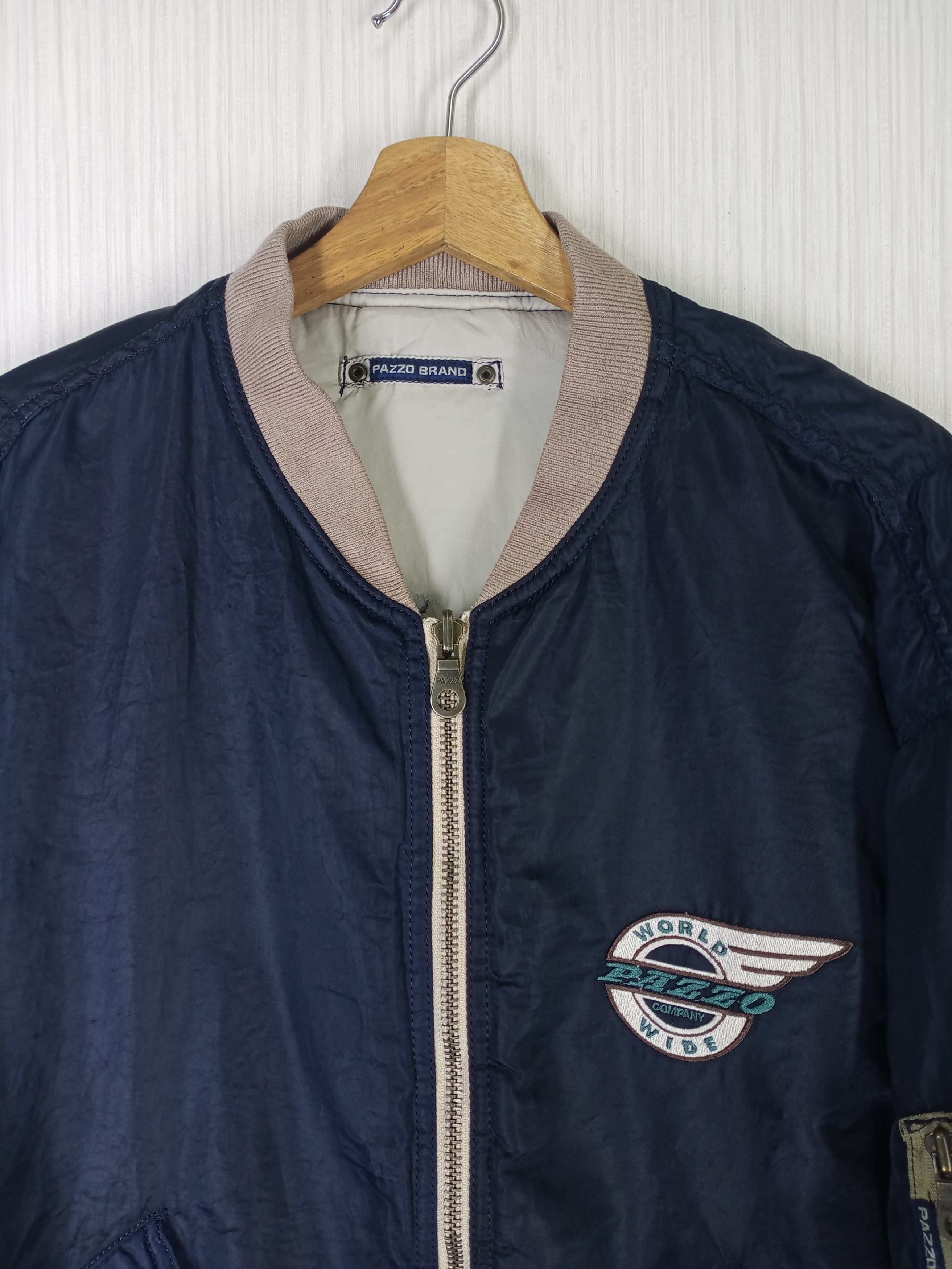 Japanese Brand Vintage Pazzo Company Pazzo Brand Bombers Jacket Size US L / EU 52-54 / 3 - 3 Thumbnail