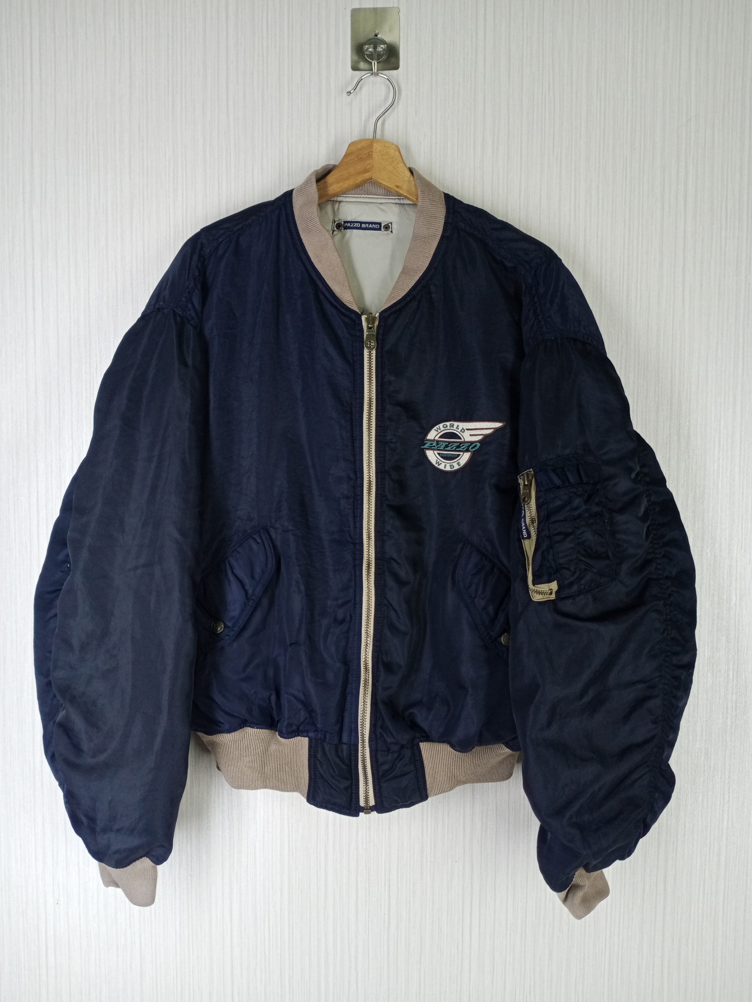 Japanese Brand Vintage Pazzo Company Pazzo Brand Bombers Jacket Size US L / EU 52-54 / 3 - 2 Thumbnail