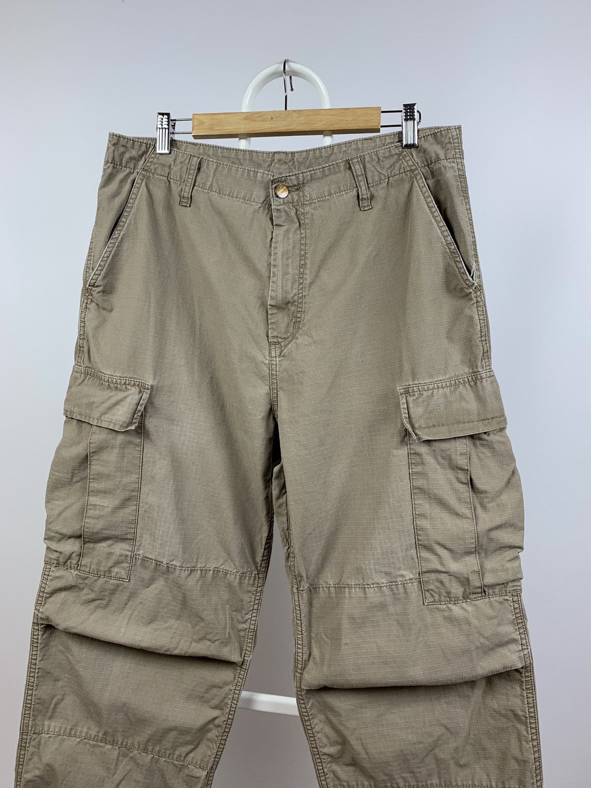 Carhartt Vintage Carhartt WIP Distressed Cargo Pants Travis Style Size US 33 - 9 Thumbnail
