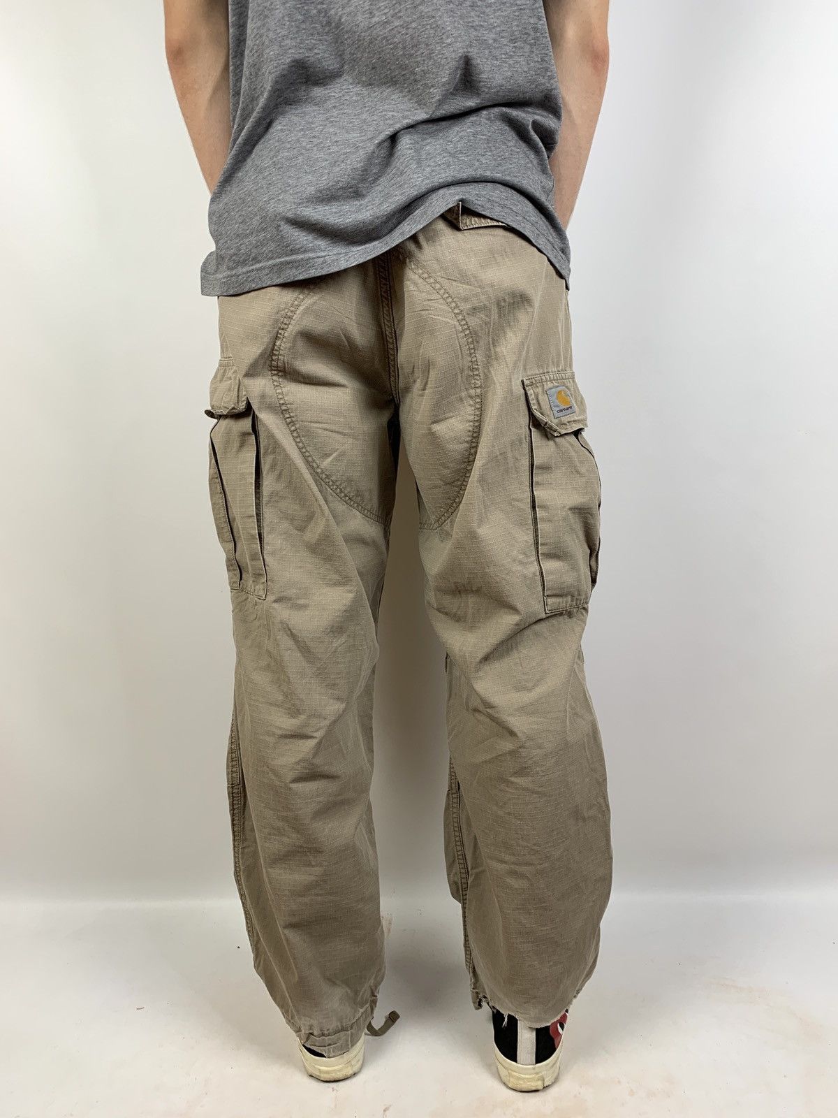 Carhartt Vintage Carhartt WIP Distressed Cargo Pants Travis Style Size US 33 - 4 Thumbnail