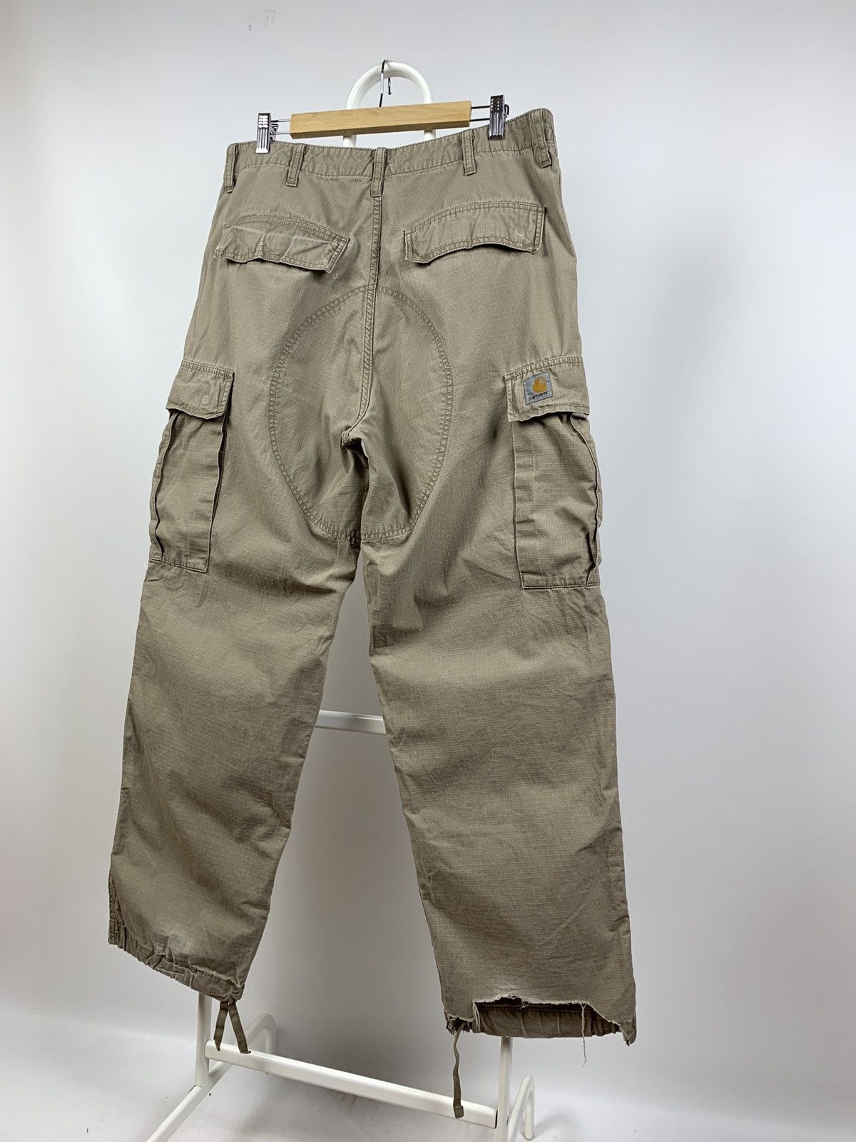 Carhartt Vintage Carhartt WIP Distressed Cargo Pants Travis Style Size US 33 - 13 Thumbnail