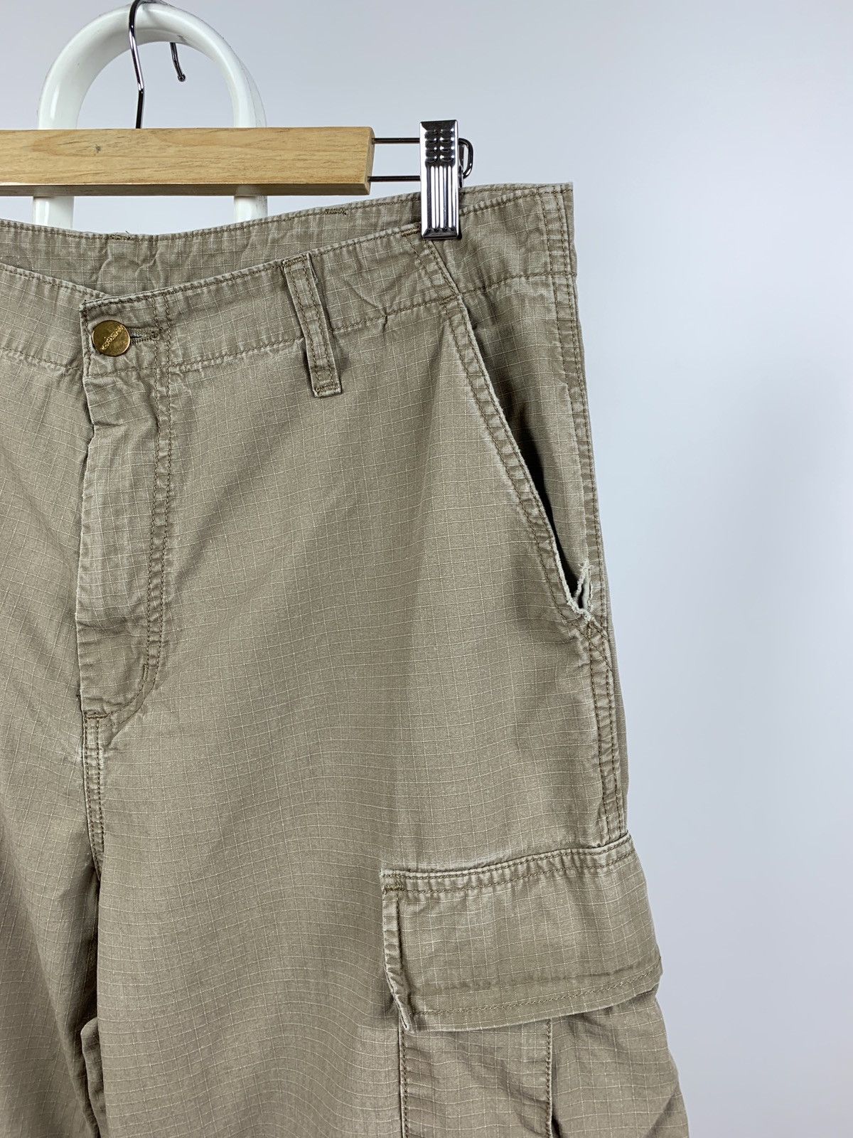 Carhartt Vintage Carhartt WIP Distressed Cargo Pants Travis Style Size US 33 - 17 Thumbnail