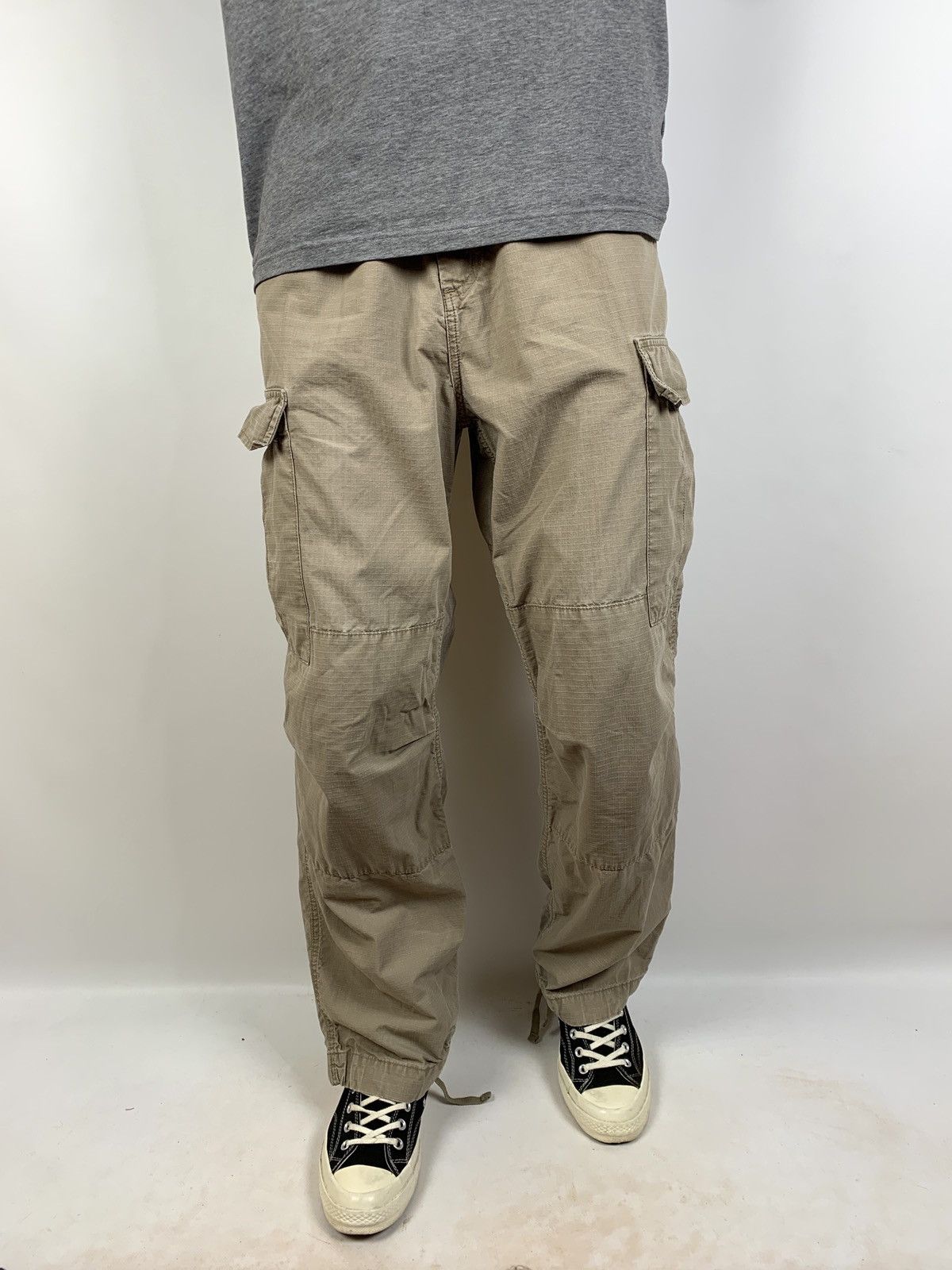 Carhartt Vintage Carhartt WIP Distressed Cargo Pants Travis Style Size US 33 - 3 Thumbnail