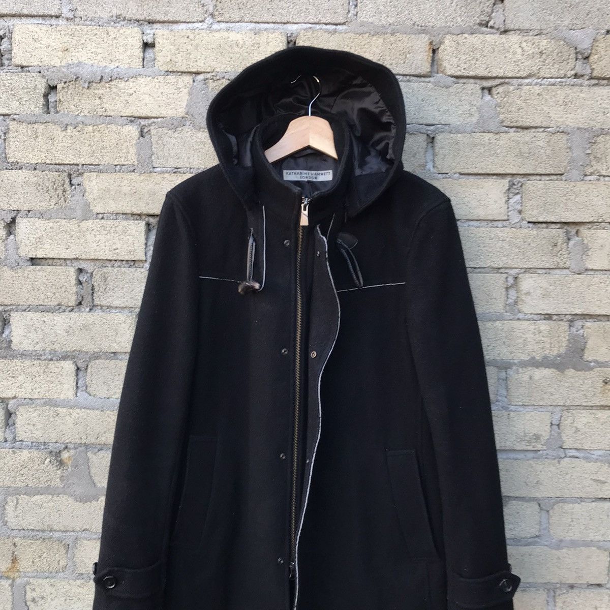 Katharine Hamnett London Katharine Hamnett wool zipper hoodie jacket Size US L / EU 52-54 / 3 - 4 Thumbnail