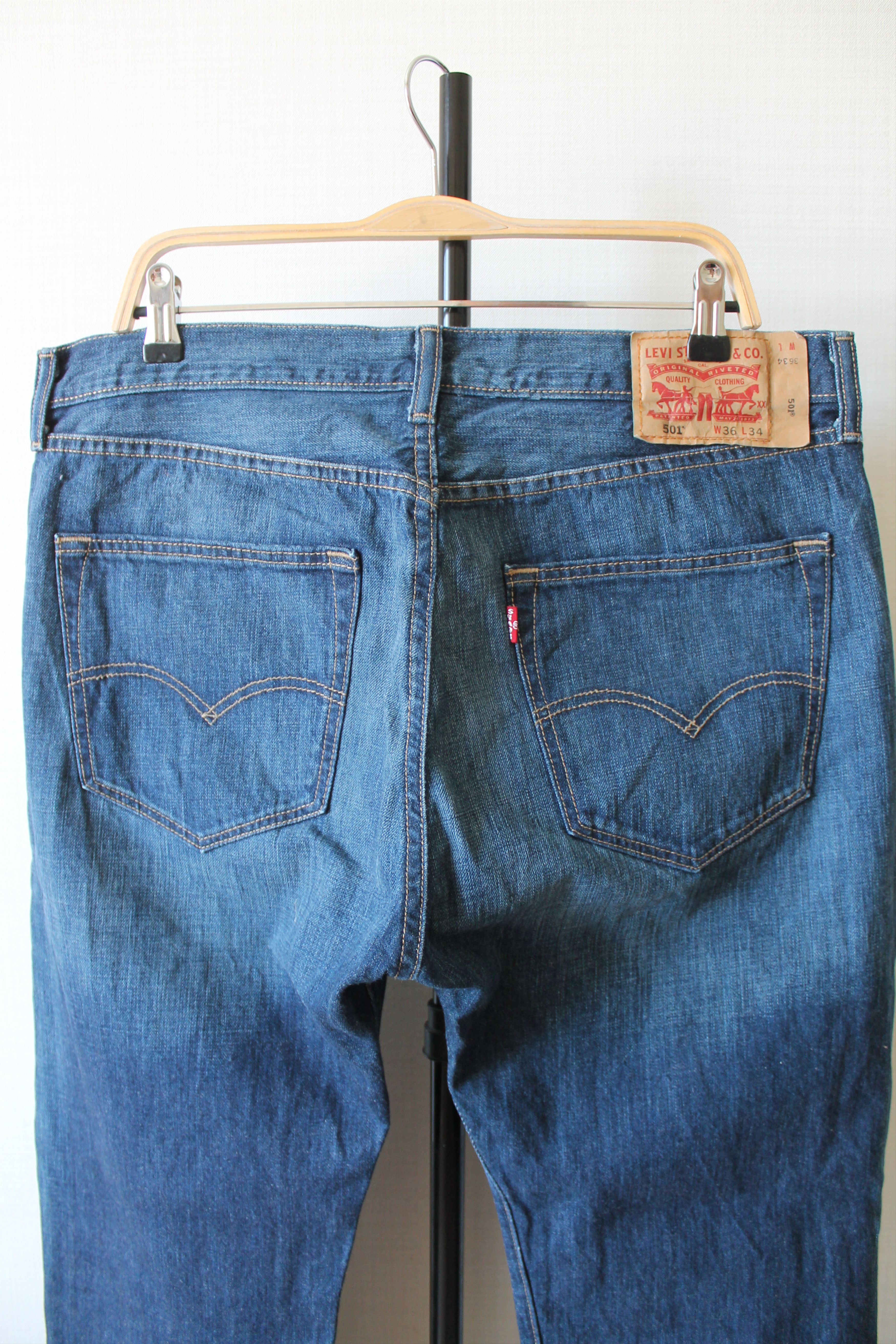 Levi's Levi's 501 36 x 34 Made In Haiti Faded Denim Pants jeans Size US 36 / EU 52 - 7 Thumbnail