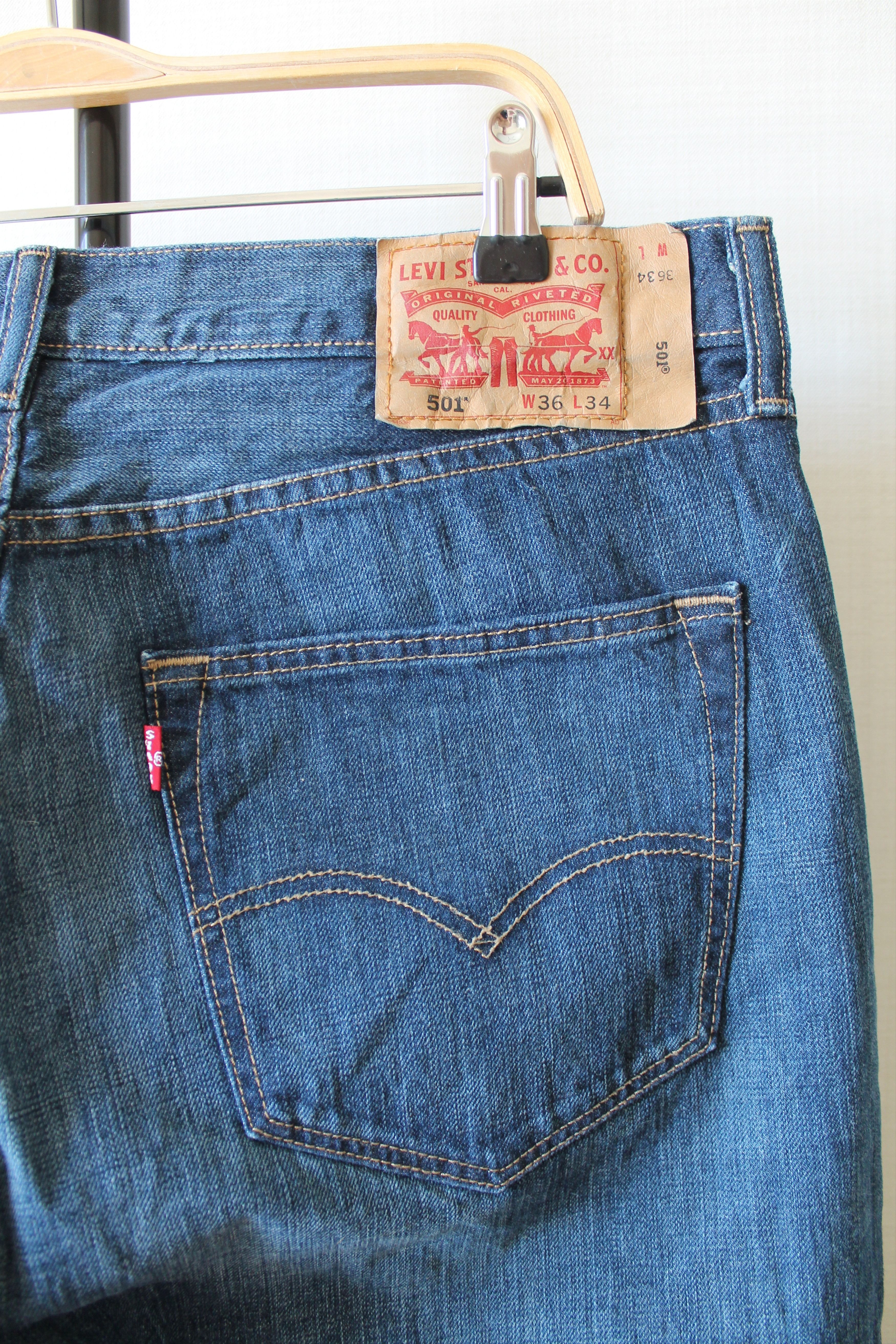 Levi's Levi's 501 36 x 34 Made In Haiti Faded Denim Pants jeans Size US 36 / EU 52 - 8 Thumbnail