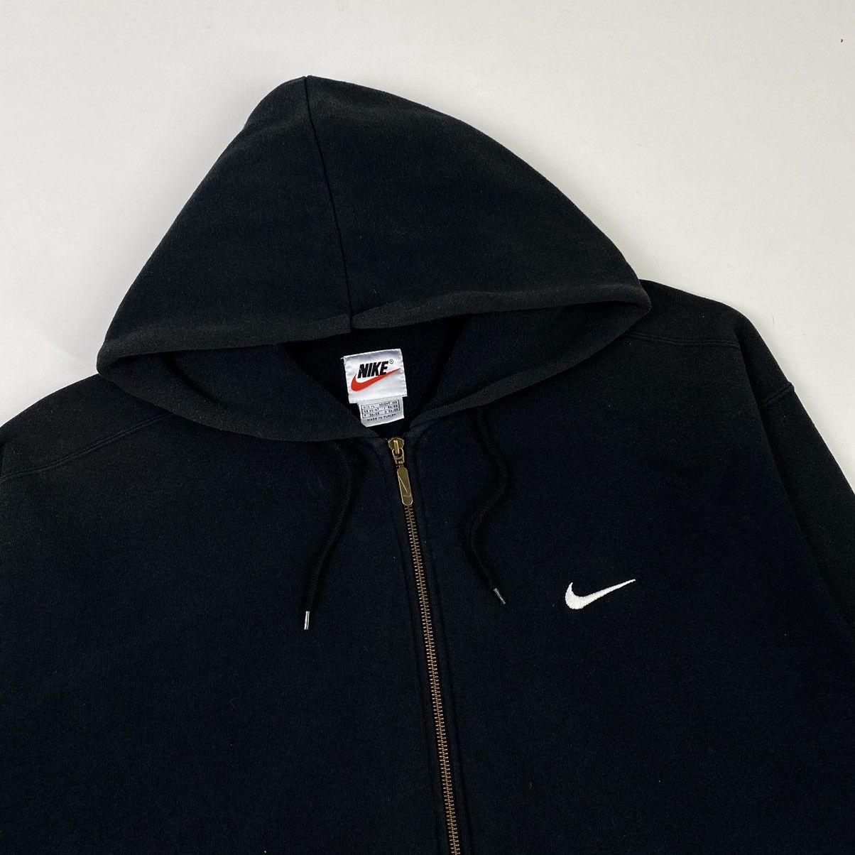 Nike Nike 90’s Swoosh Logo Full Zip Hoodie [XL] Size US XL / EU 56 / 4 - 2 Thumbnail