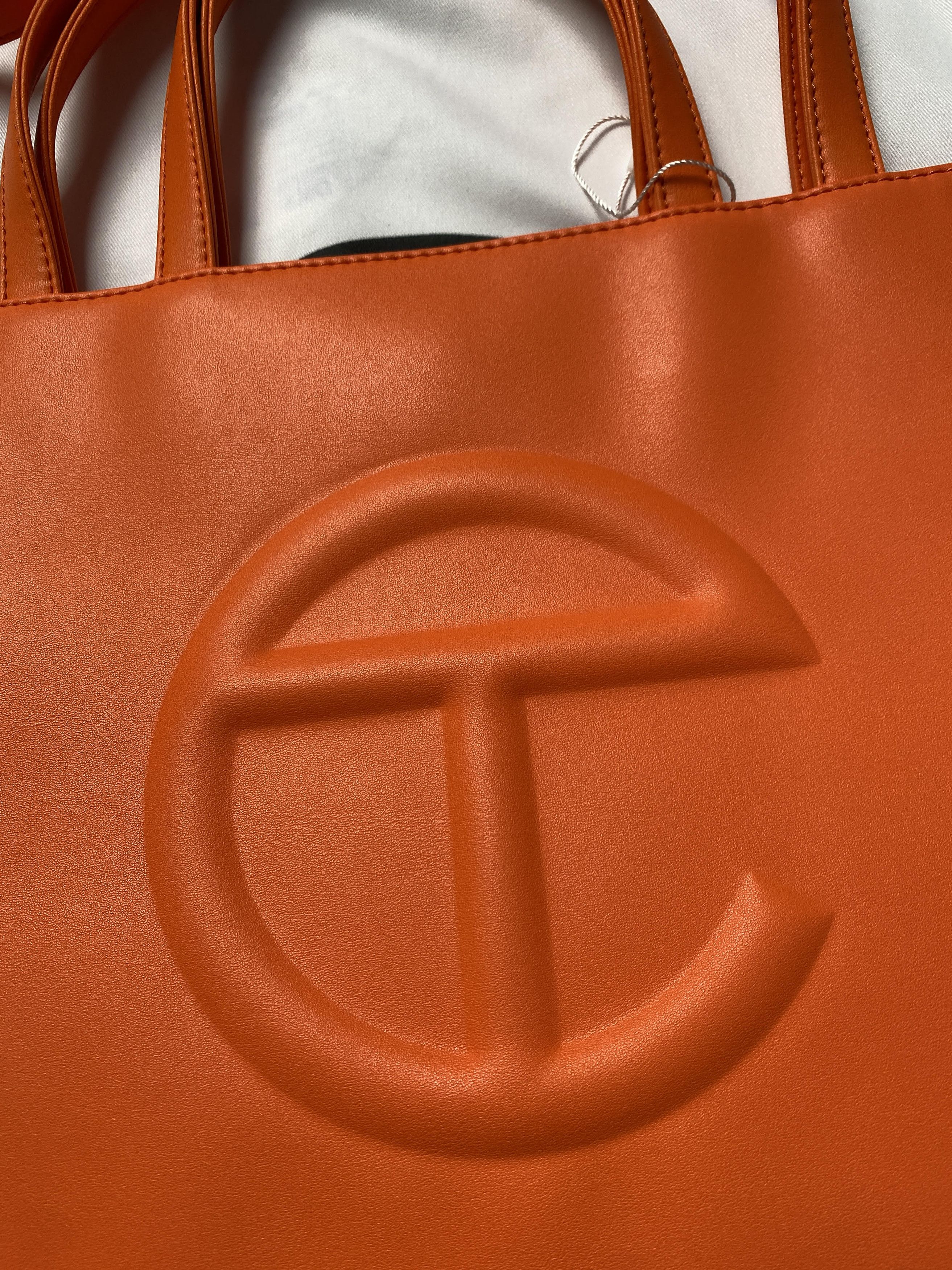 Telfar medium shopping bag tote -orange Size ONE SIZE - 3 Thumbnail