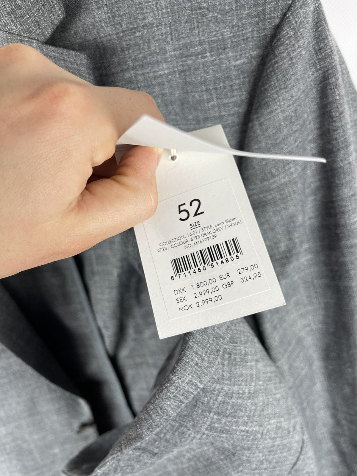 Samsoe Samsoe RRR 300$! Samsoe & Samsoe wool linen unlined Louis blazer Size 42R - 9 Thumbnail