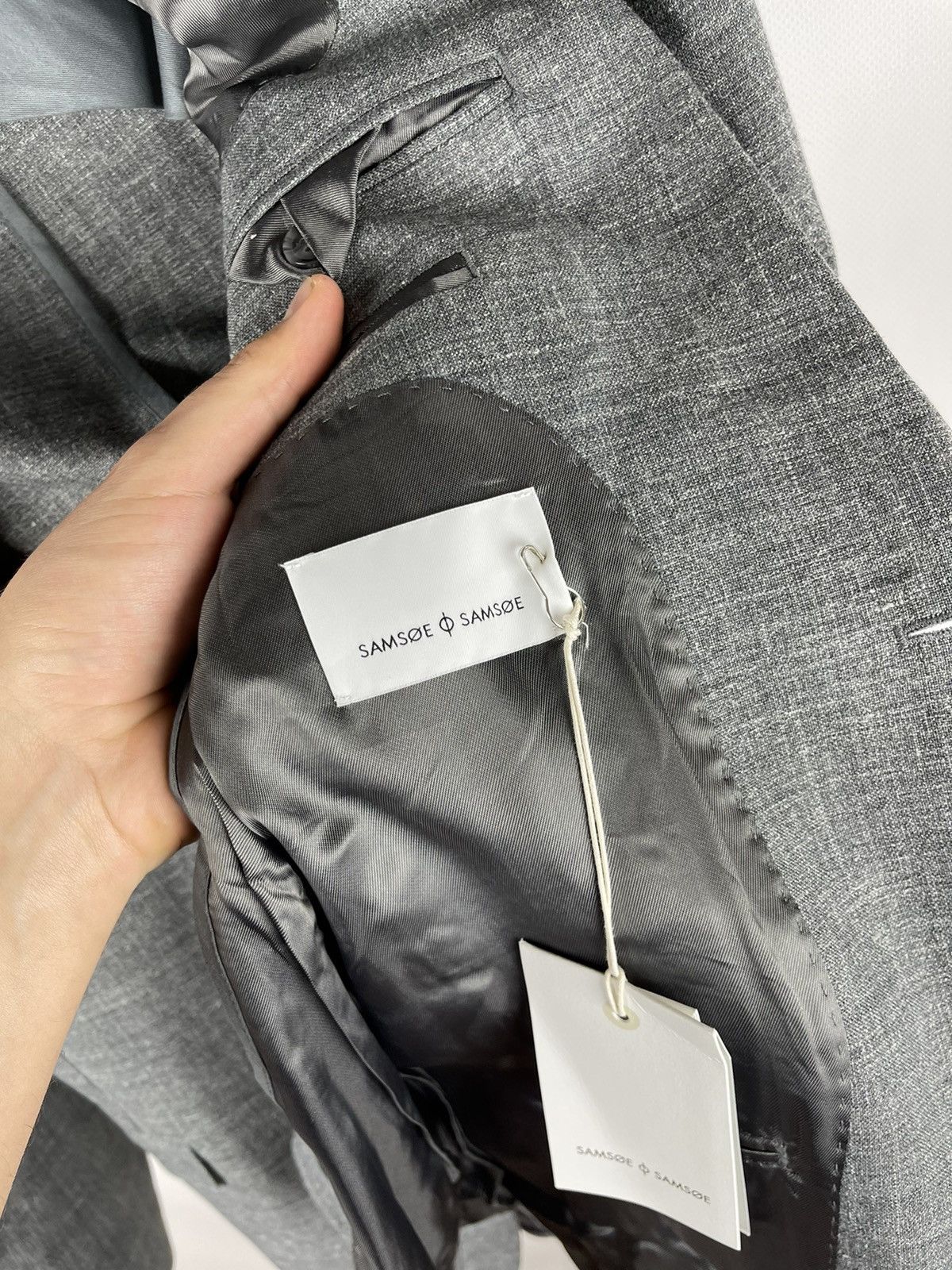 Samsoe Samsoe RRR 300$! Samsoe & Samsoe wool linen unlined Louis blazer Size 42R - 8 Thumbnail