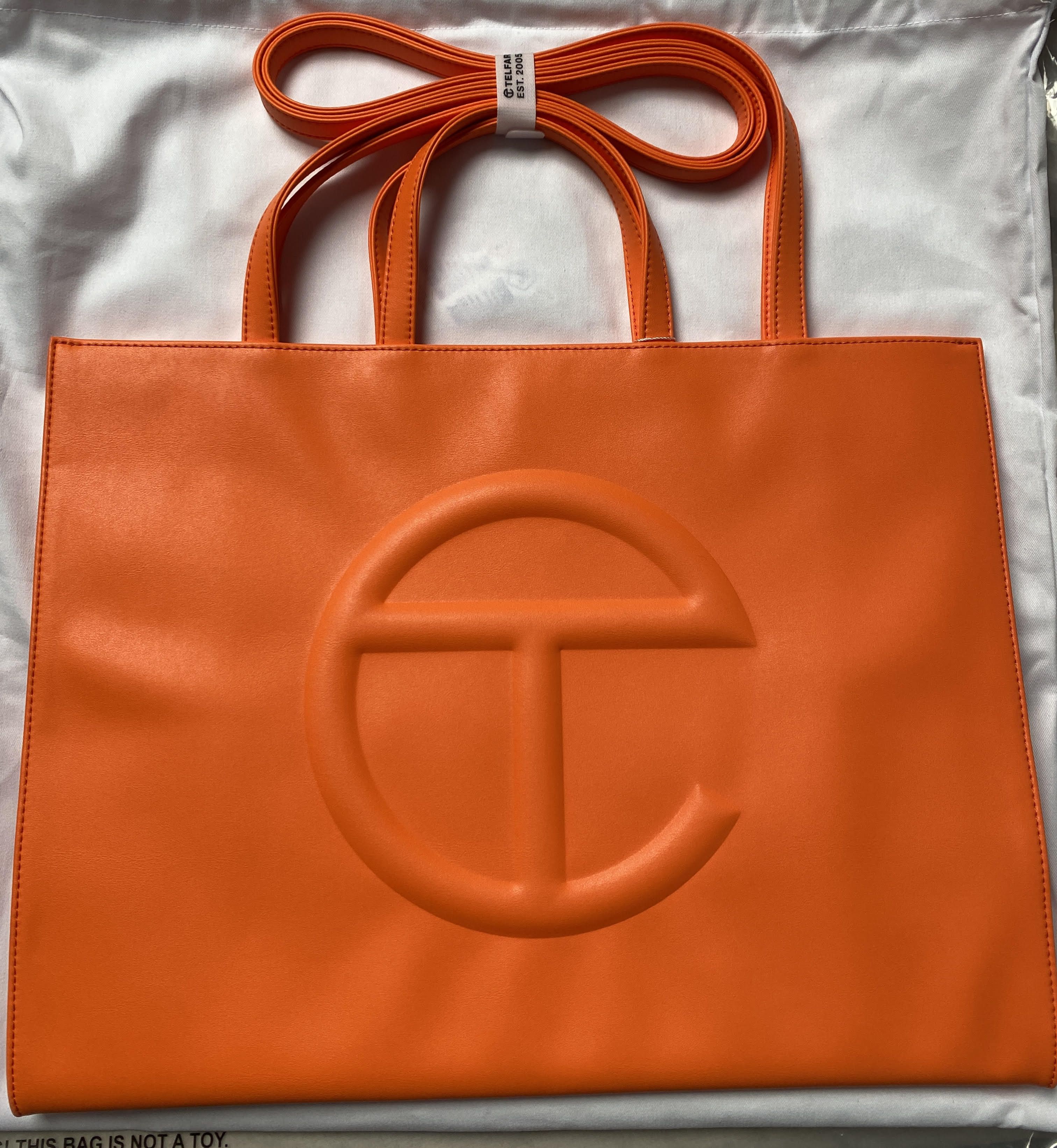 Telfar telfar orange large shopping bag tote Size ONE SIZE - 1 Thumbnail