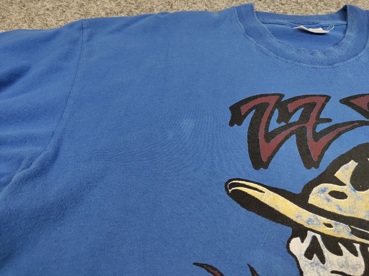 Band Tees Vintage 90's ZZ Top Mescalero Blue Tee Band Rock T shirt Size US XL / EU 56 / 4 - 15 Thumbnail