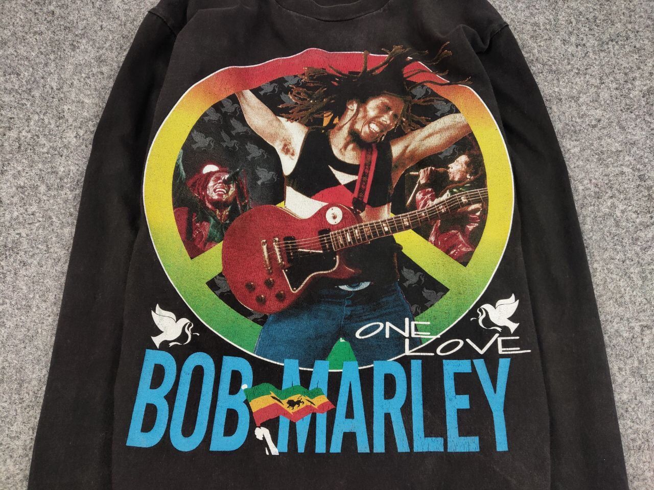Bob Marley Vintage 90's Bob Marley One Love Long Sleeve All Over Print Size US M / EU 48-50 / 2 - 10 Thumbnail
