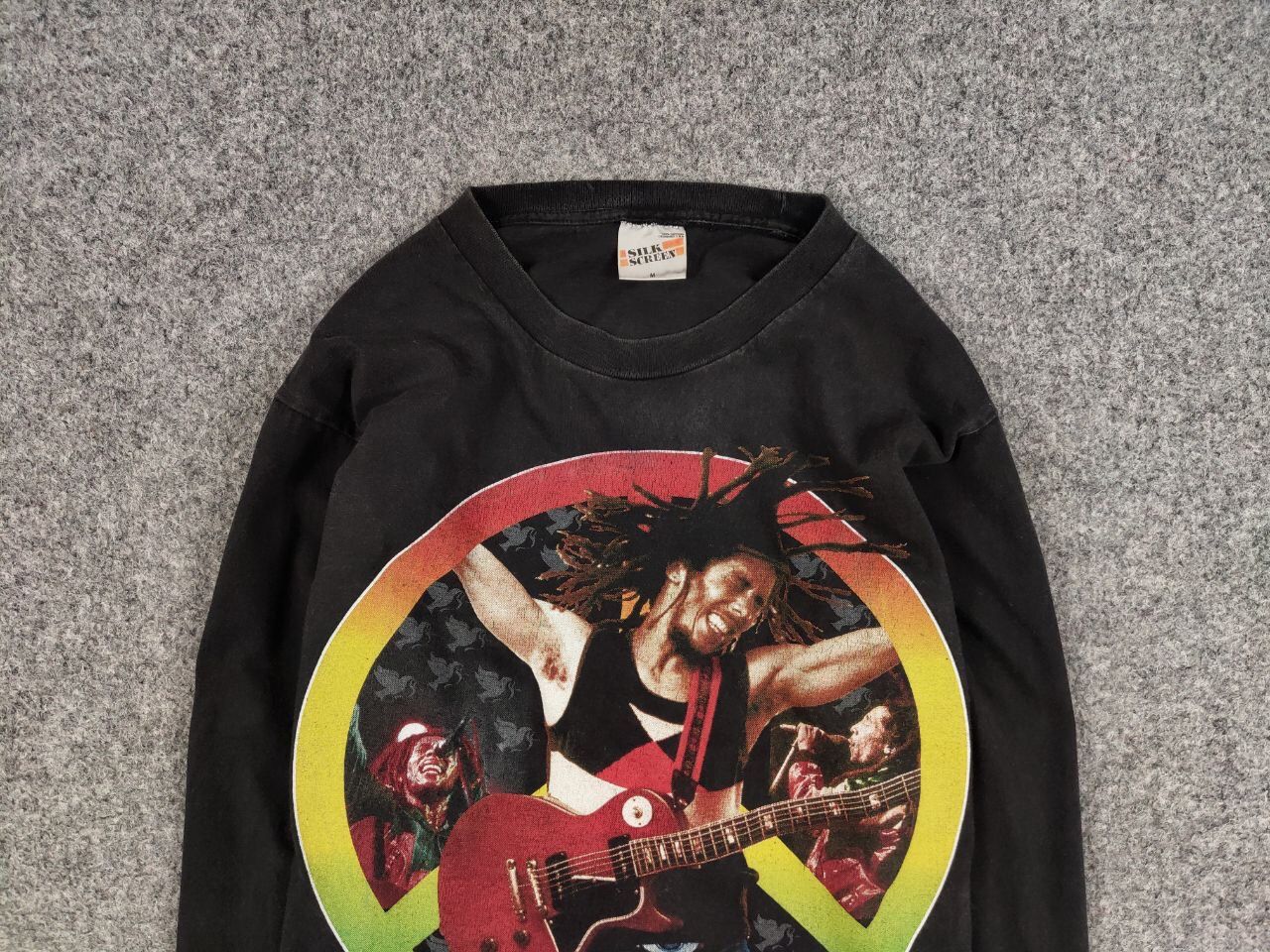 Bob Marley Vintage 90's Bob Marley One Love Long Sleeve All Over Print Size US M / EU 48-50 / 2 - 8 Thumbnail