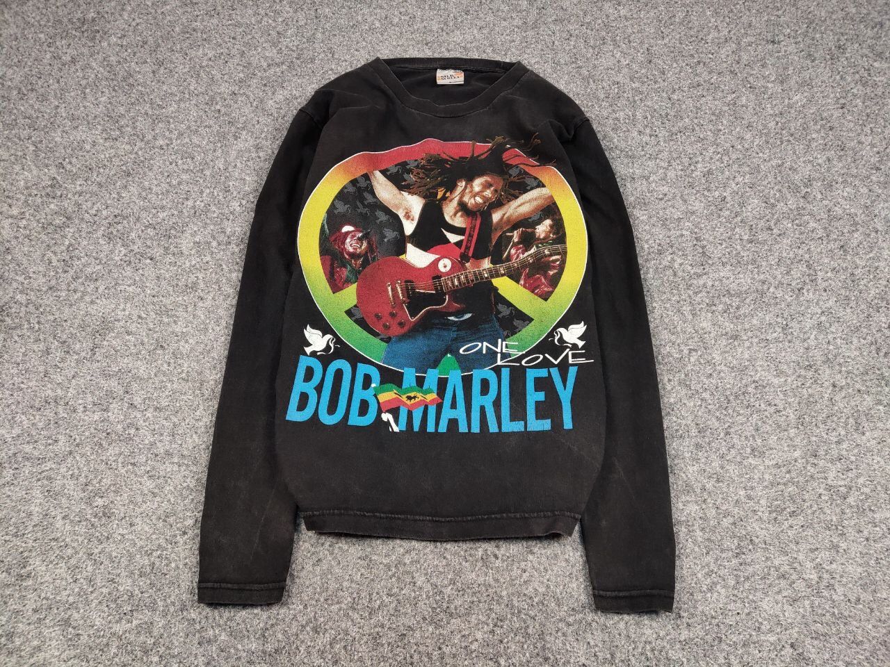 Bob Marley Vintage 90's Bob Marley One Love Long Sleeve All Over Print Size US M / EU 48-50 / 2 - 2 Thumbnail