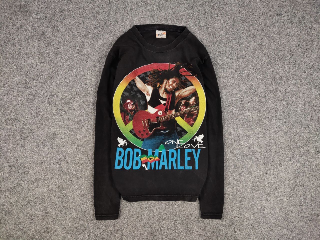 Bob Marley Vintage 90's Bob Marley One Love Long Sleeve All Over Print Size US M / EU 48-50 / 2 - 1 Thumbnail