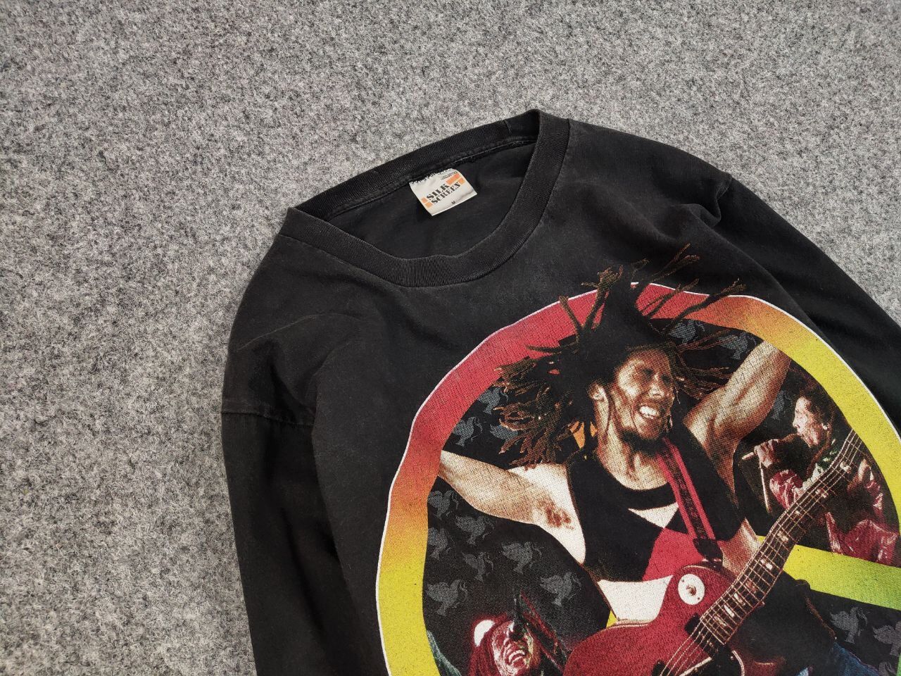 Bob Marley Vintage 90's Bob Marley One Love Long Sleeve All Over Print Size US M / EU 48-50 / 2 - 7 Thumbnail