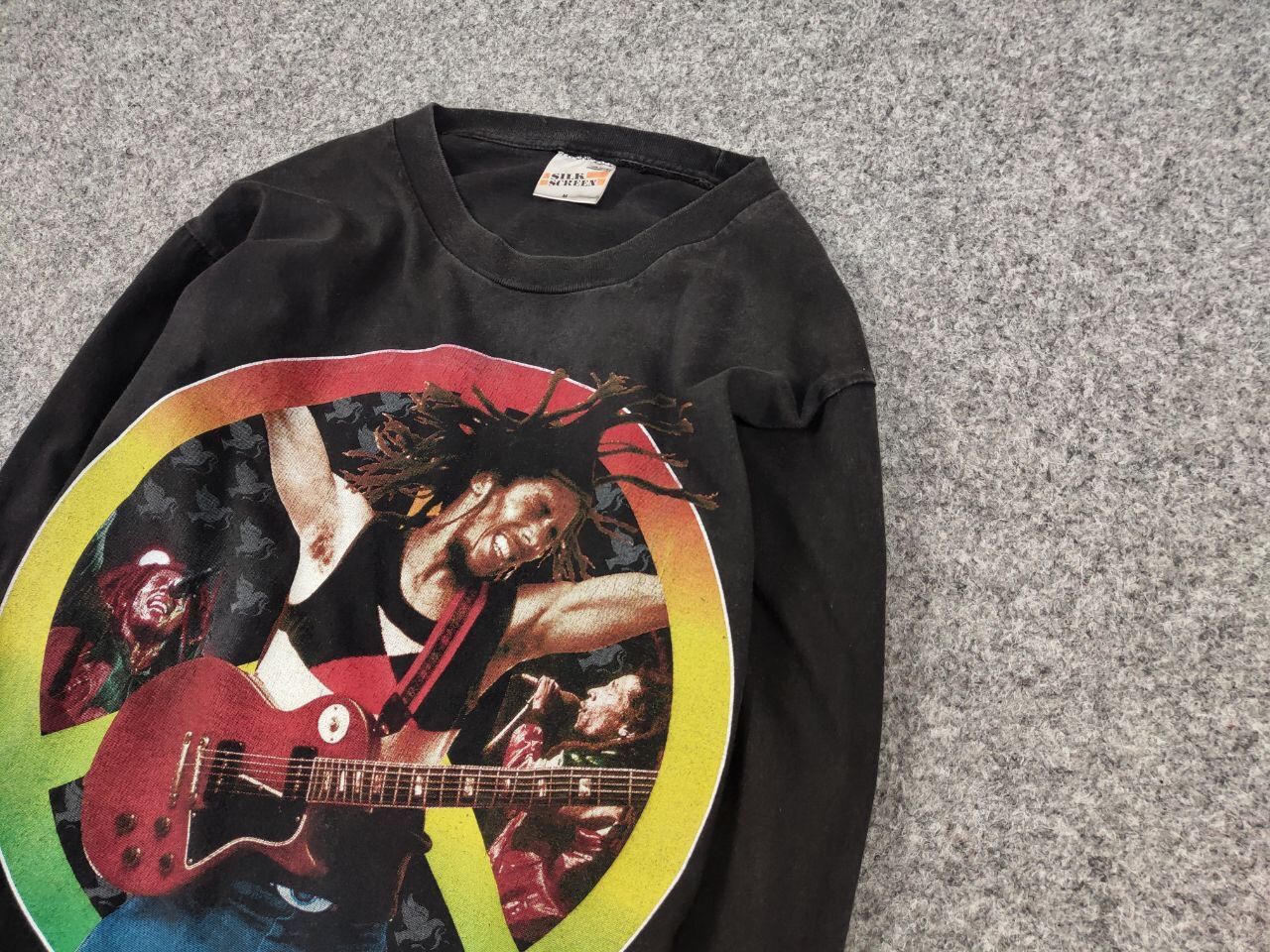 Bob Marley Vintage 90's Bob Marley One Love Long Sleeve All Over Print Size US M / EU 48-50 / 2 - 4 Thumbnail