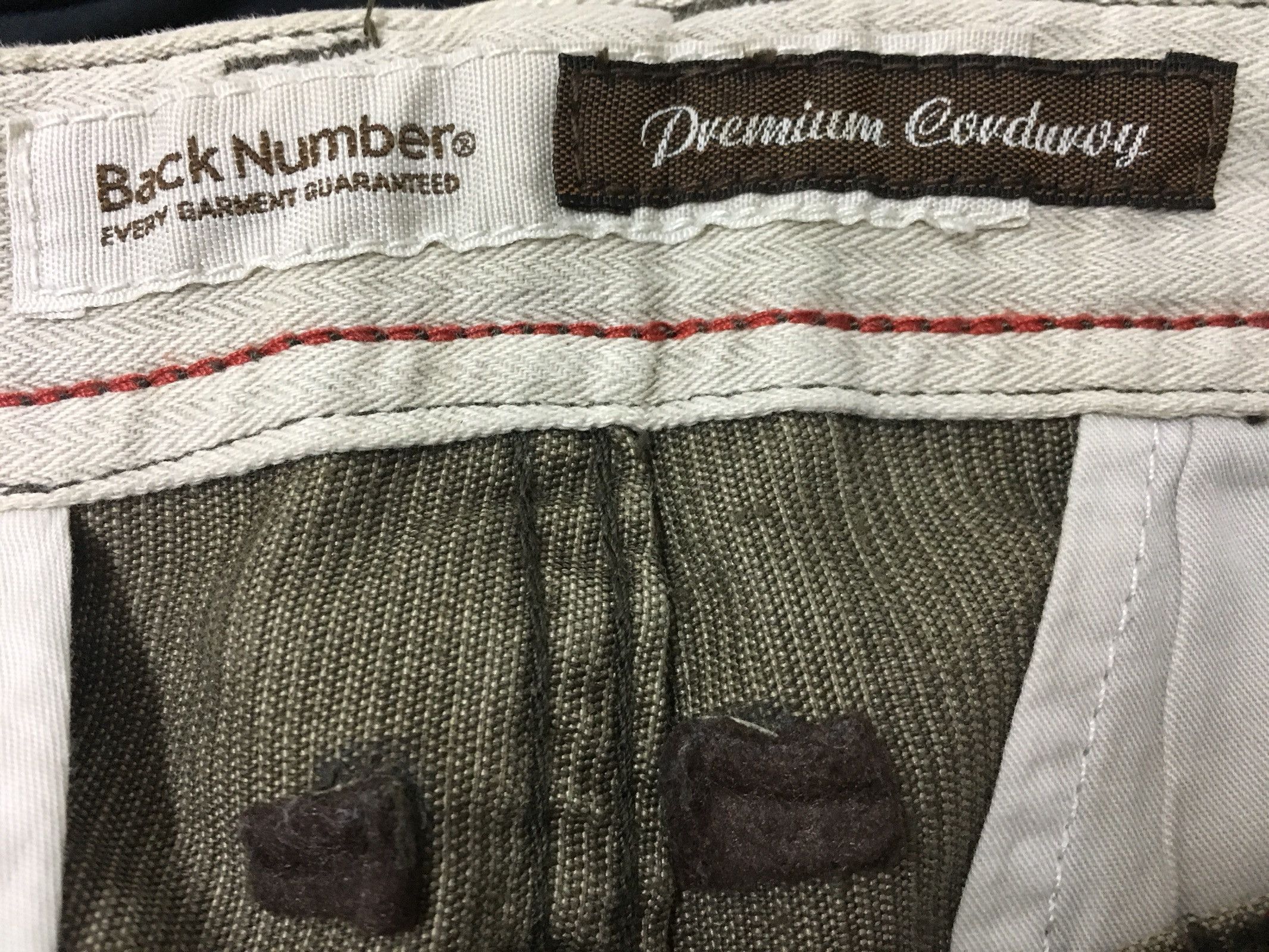 Other Back Number Premium Corduroy Cargo Pants Multipocket Army Size US 34 / EU 50 - 10 Thumbnail