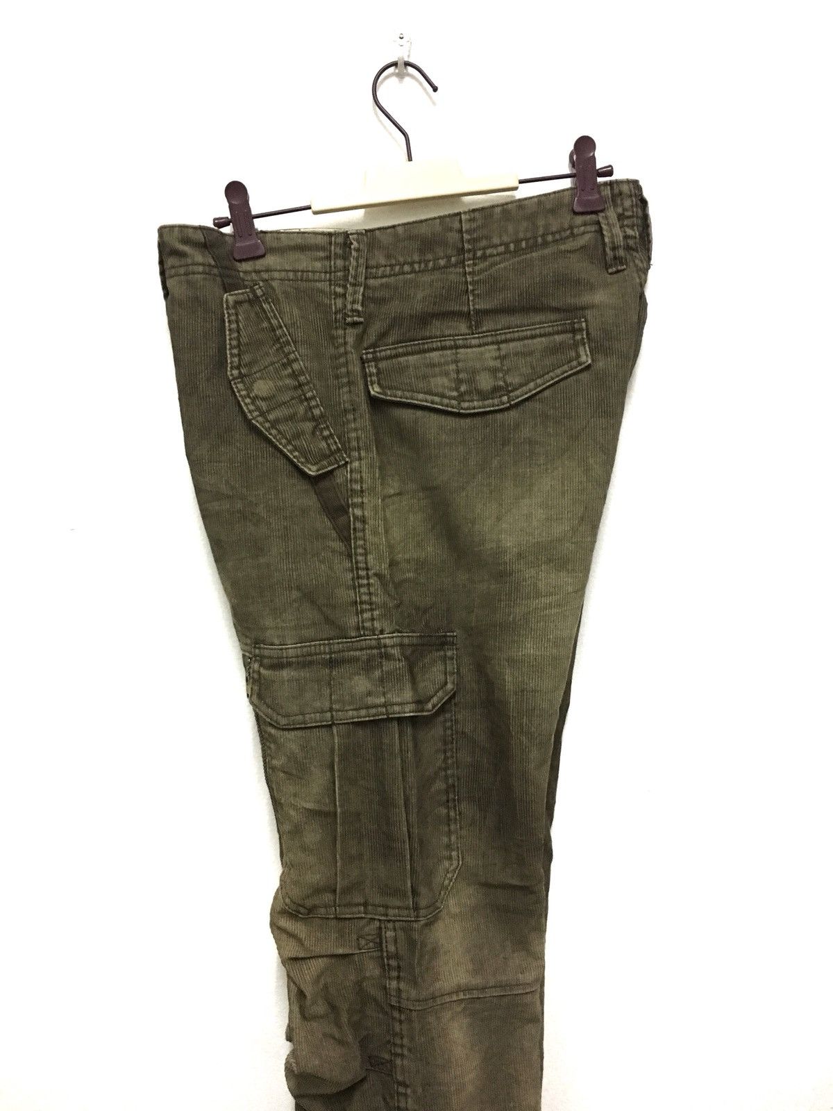 Other Back Number Premium Corduroy Cargo Pants Multipocket Army Size US 34 / EU 50 - 9 Thumbnail