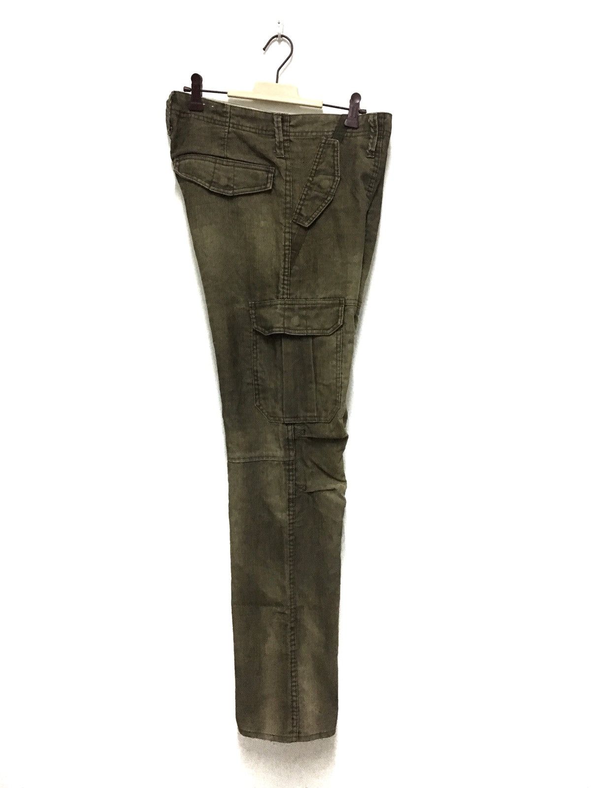 Other Back Number Premium Corduroy Cargo Pants Multipocket Army Size US 34 / EU 50 - 6 Thumbnail