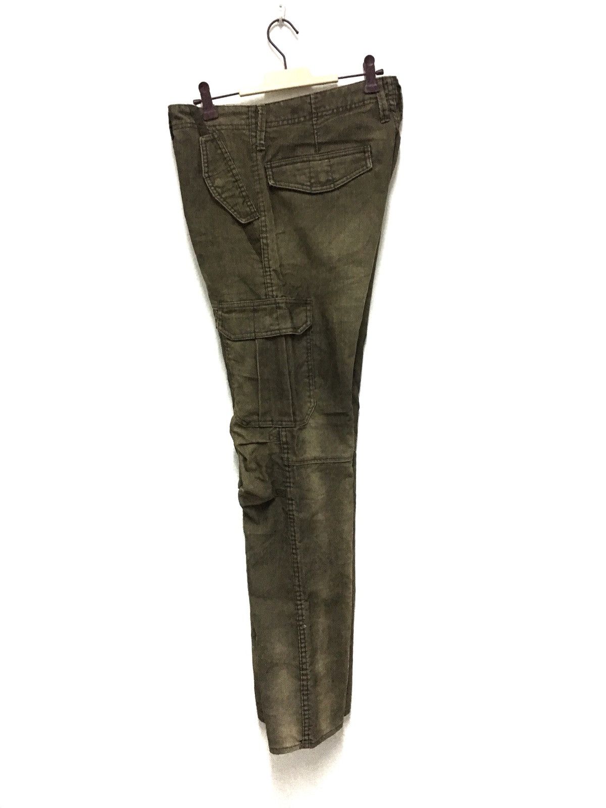 Other Back Number Premium Corduroy Cargo Pants Multipocket Army Size US 34 / EU 50 - 8 Thumbnail