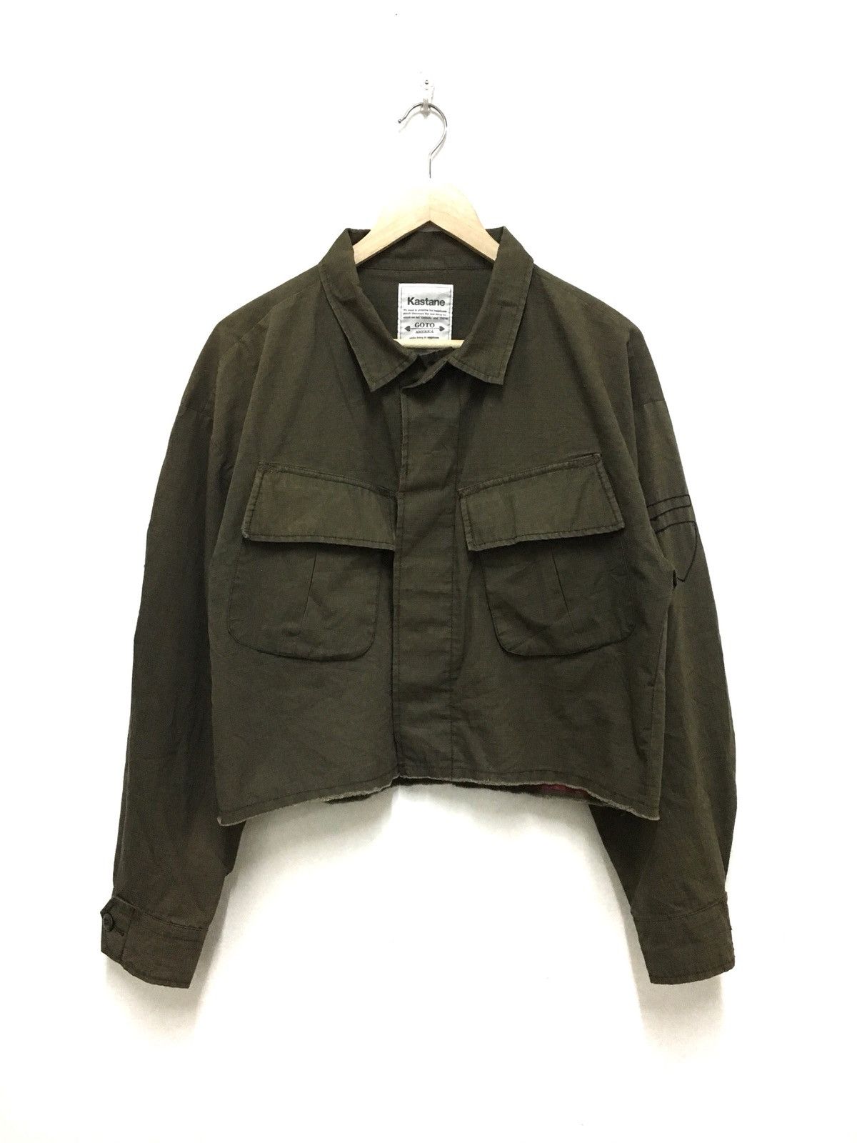 Japanese Brand Kastane GoTo America Button Up Shirt Military Army Rare Size US L / EU 52-54 / 3 - 1 Thumbnail
