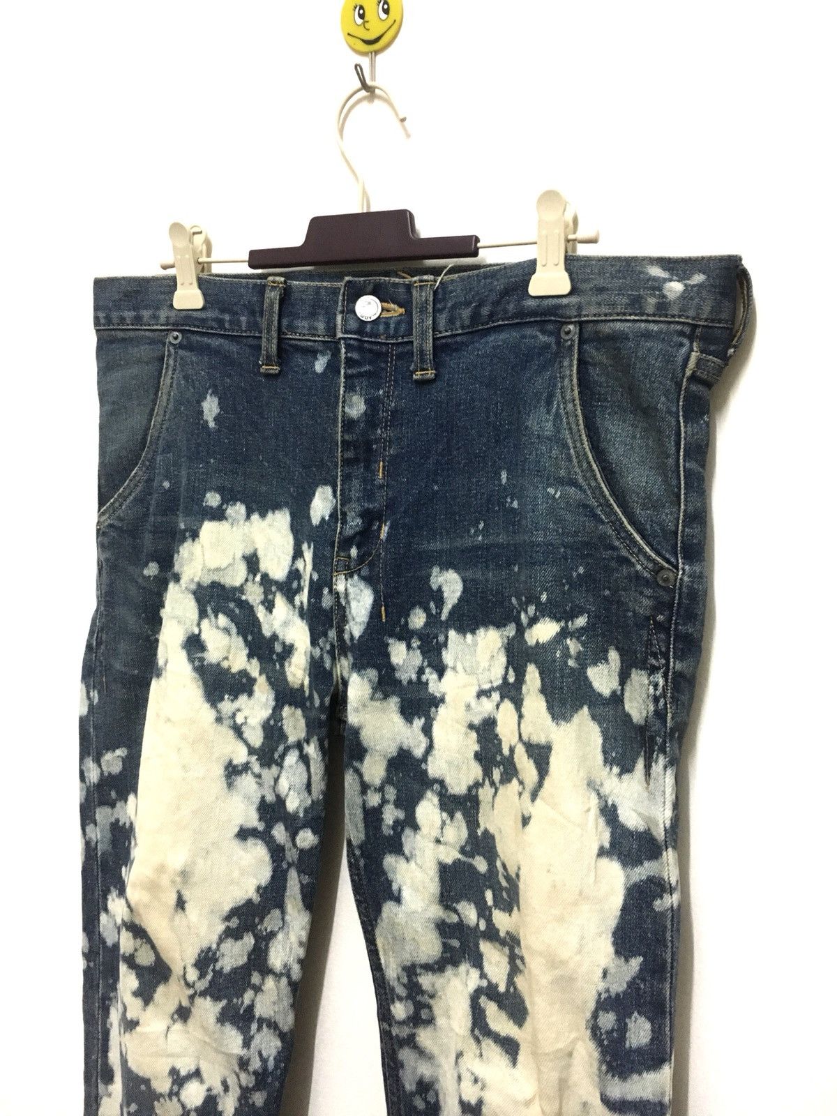 Japanese Brand Mackdaddy Acid Wash Stretch Denim Skinny Style Size US 34 / EU 50 - 3 Thumbnail