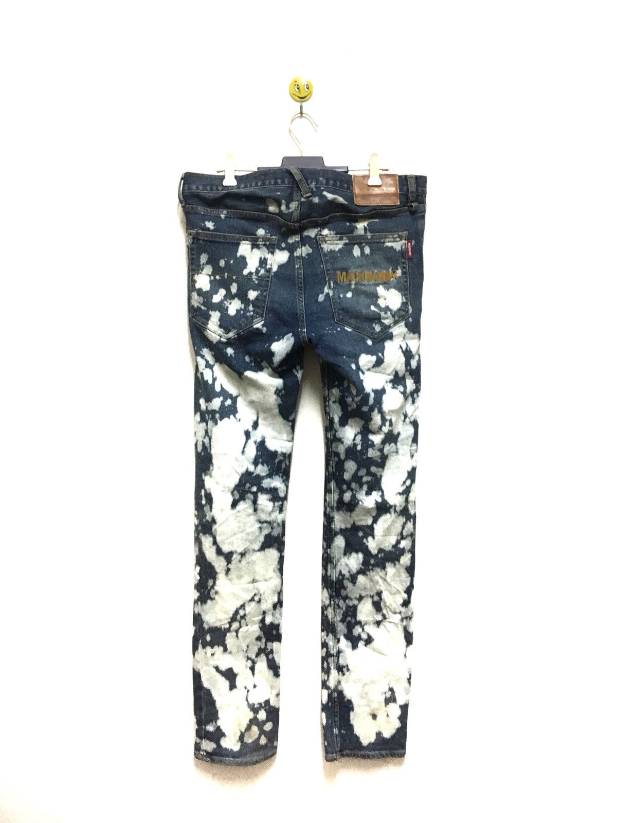 Japanese Brand Mackdaddy Acid Wash Stretch Denim Skinny Style Size US 34 / EU 50 - 2 Thumbnail
