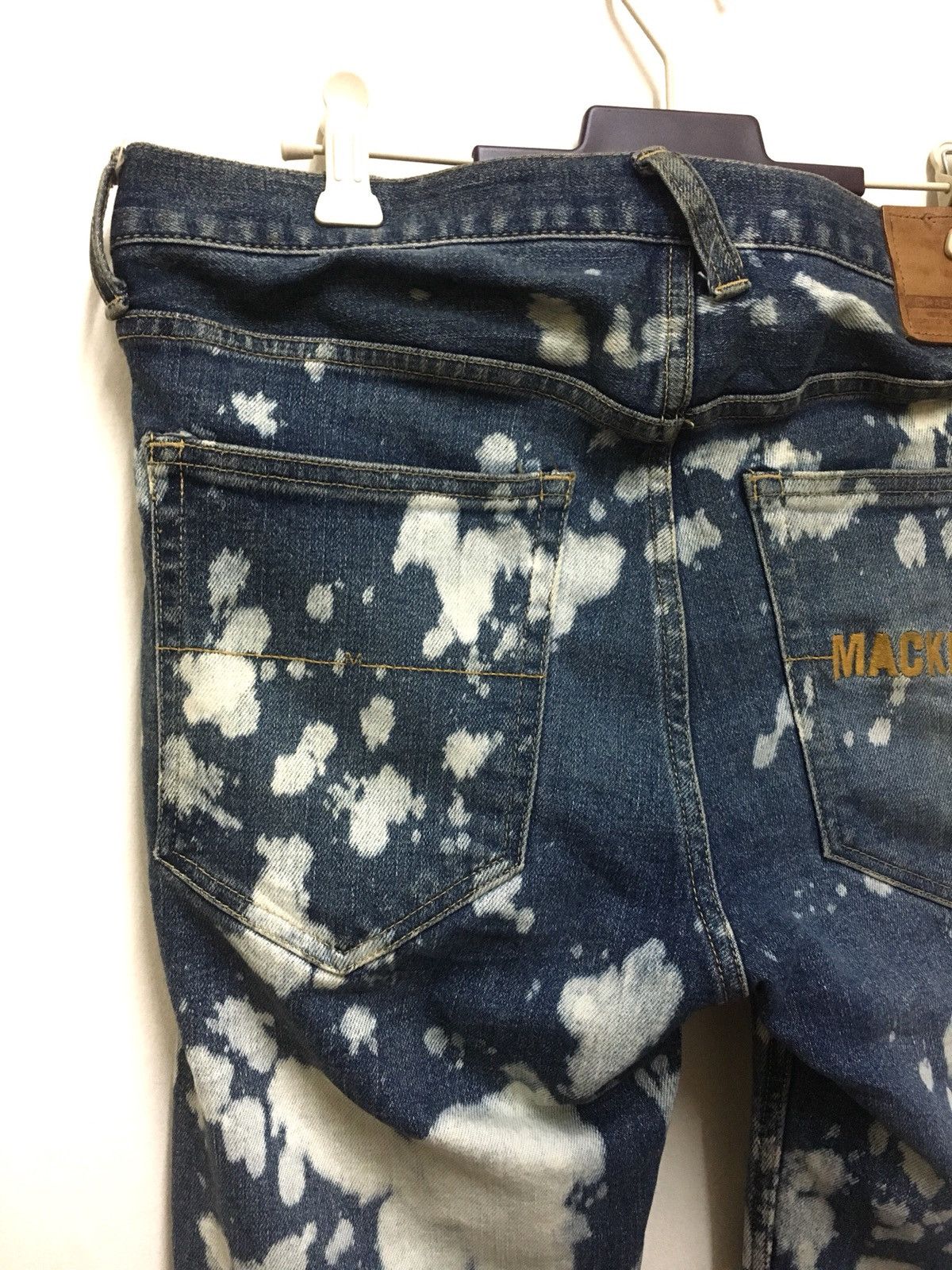 Japanese Brand Mackdaddy Acid Wash Stretch Denim Skinny Style Size US 34 / EU 50 - 6 Thumbnail