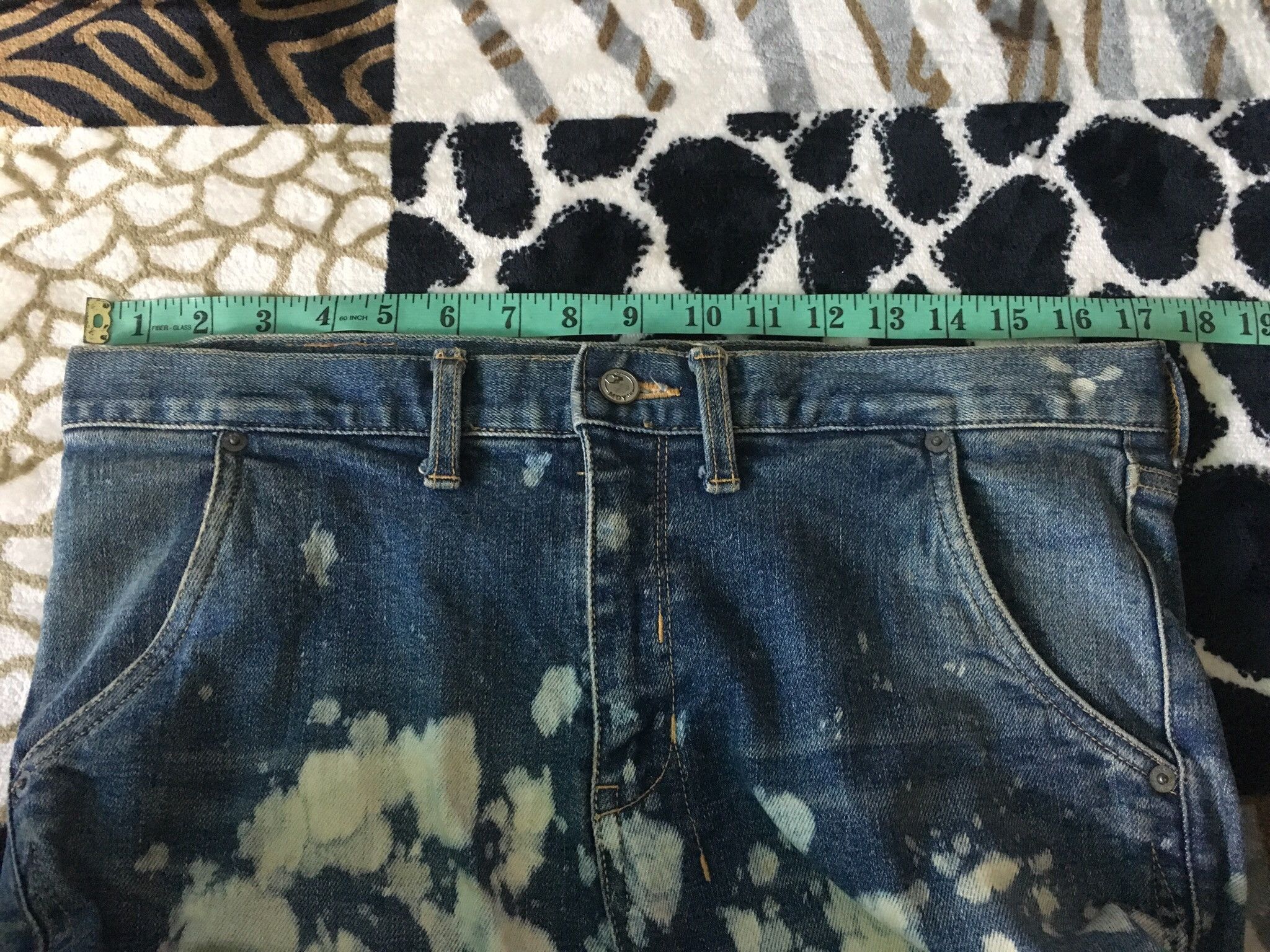 Japanese Brand Mackdaddy Acid Wash Stretch Denim Skinny Style Size US 34 / EU 50 - 12 Thumbnail