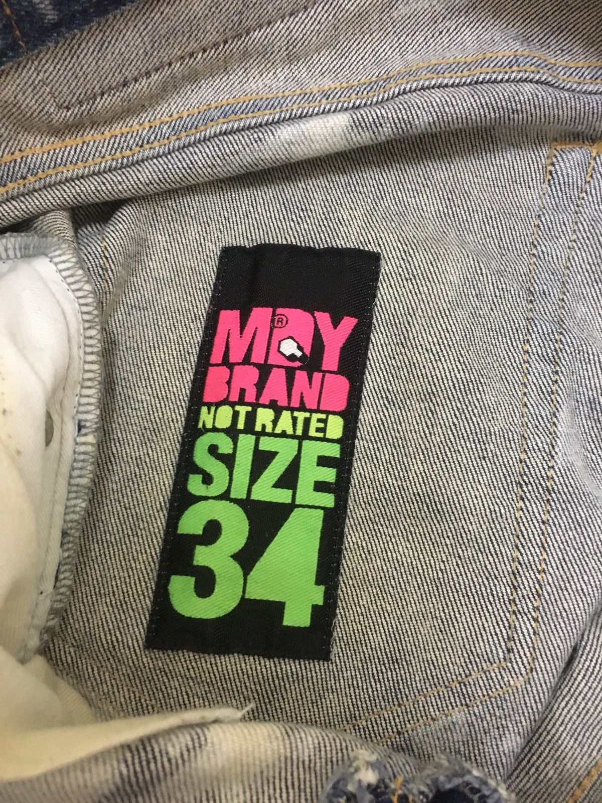 Japanese Brand Mackdaddy Acid Wash Stretch Denim Skinny Style Size US 34 / EU 50 - 9 Thumbnail