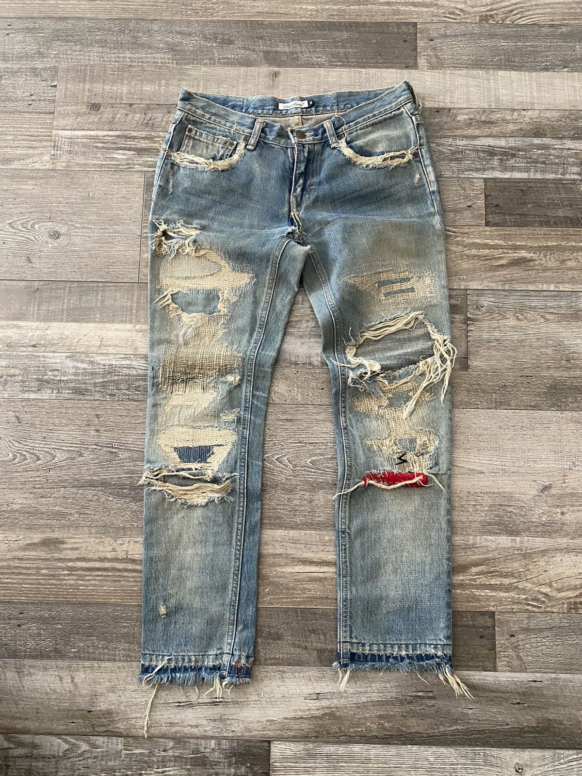 Undercover aw04 Undercover 68 Red Yarn Denim | Grailed