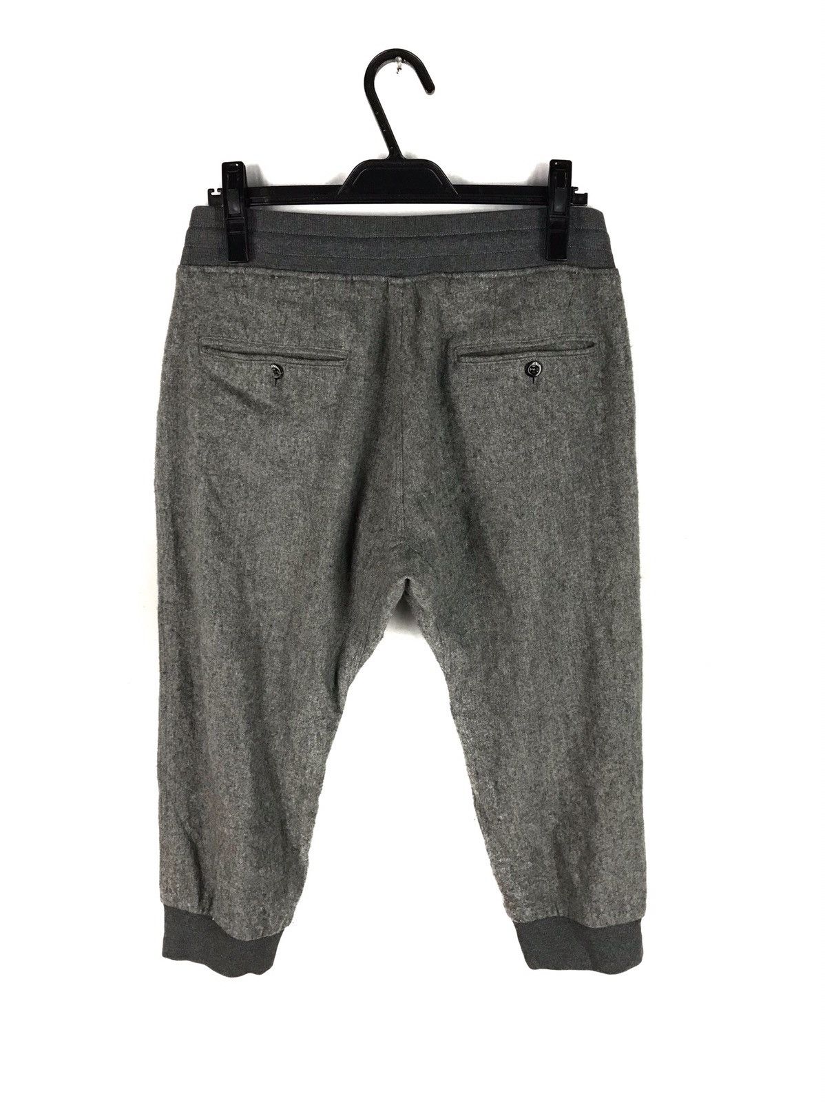 Japanese Brand SLICK WOOL JOGGER/SWEAT CROPPED PANTS Size US 34 / EU 50 - 2 Thumbnail