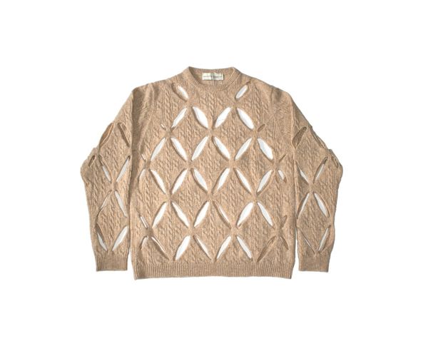 Stefan Cooke Stefan Cooke SS20 Slashed Cable Knit Jumper | Grailed