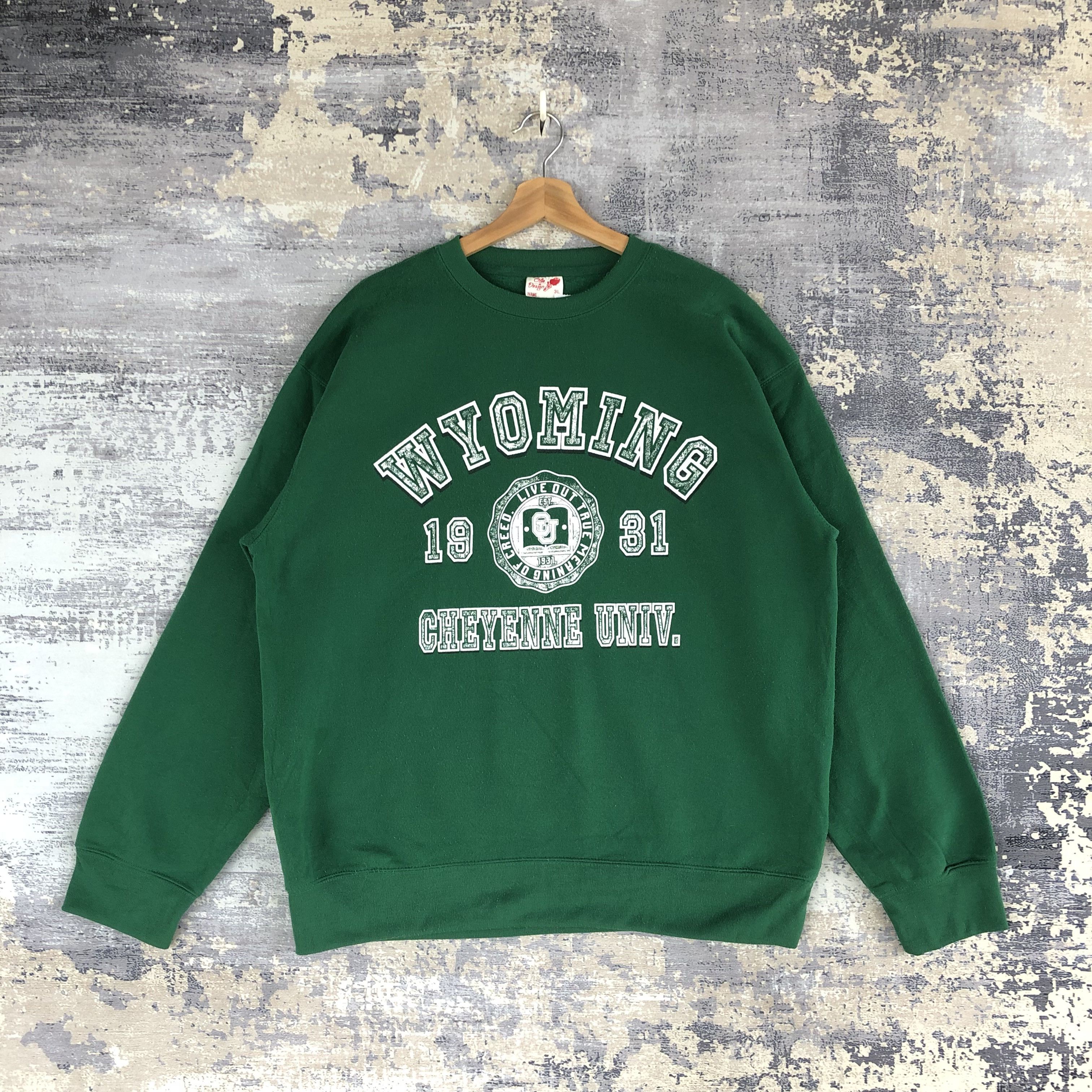 Vintage Vintage Wyoming University Sweater Wyoming Sweatshirt | Grailed