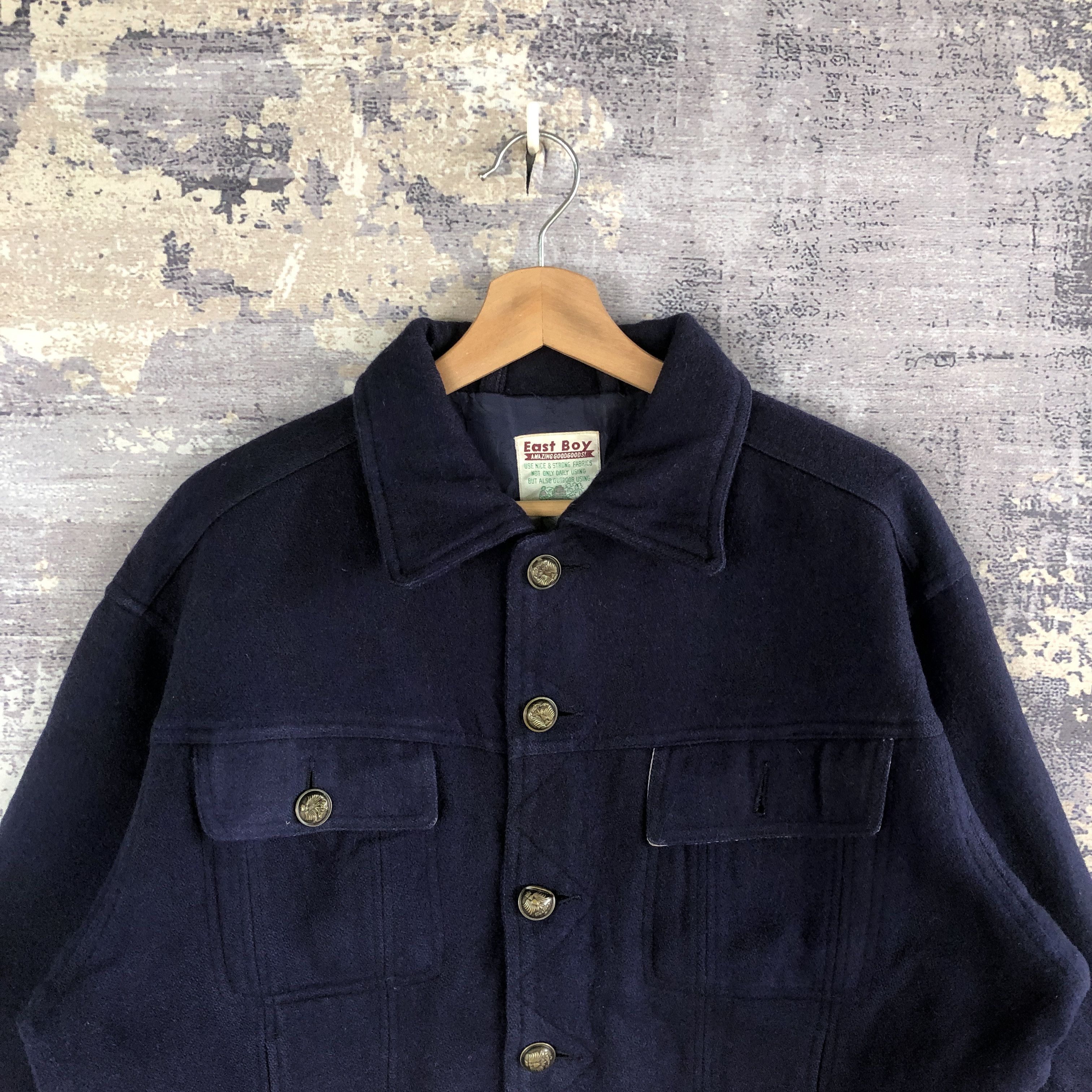 Vintage Vintage Eastboy Varsity Jacket Japanese Wool Jacket Size US M / EU 48-50 / 2 - 5 Thumbnail