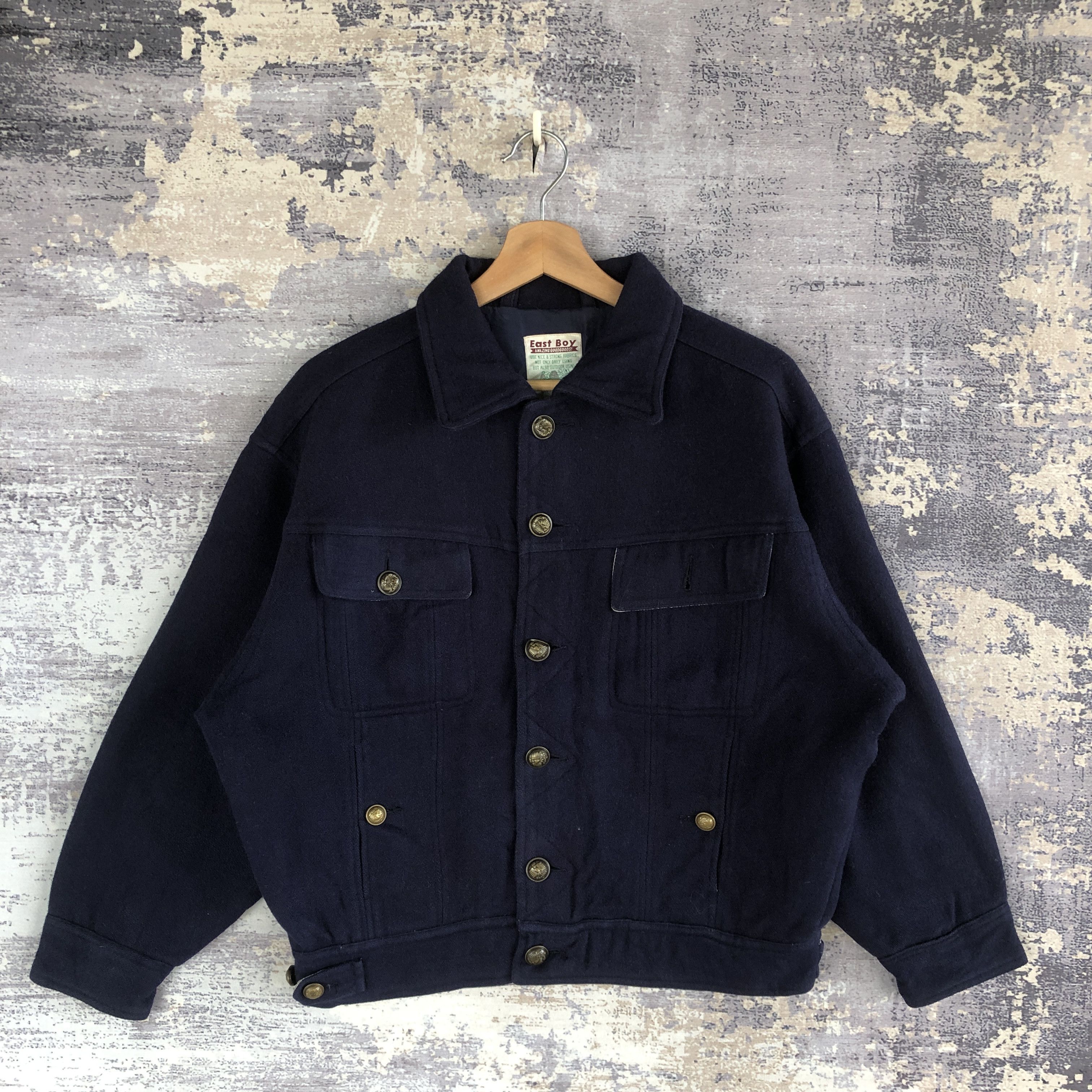Vintage Vintage Eastboy Varsity Jacket Japanese Wool Jacket Size US M / EU 48-50 / 2 - 2 Thumbnail