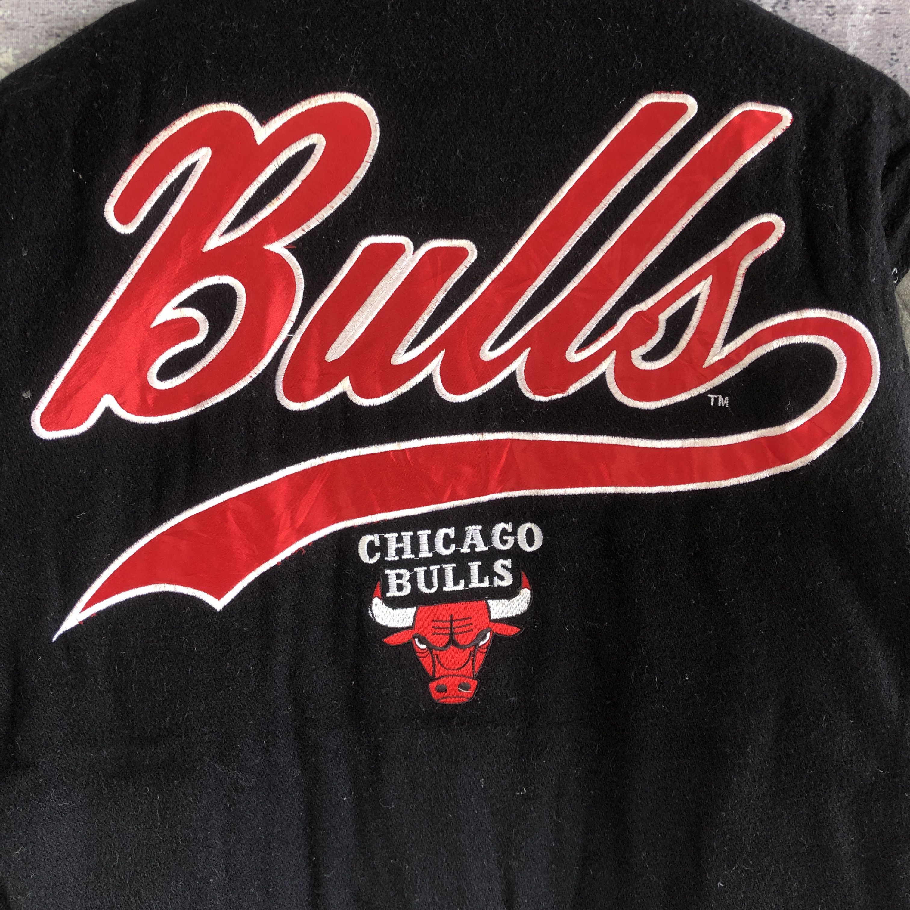 NBA Vintage Chicago Bull Varsity Jacket NBA Bull Wool Jacket Size US M / EU 48-50 / 2 - 5 Thumbnail