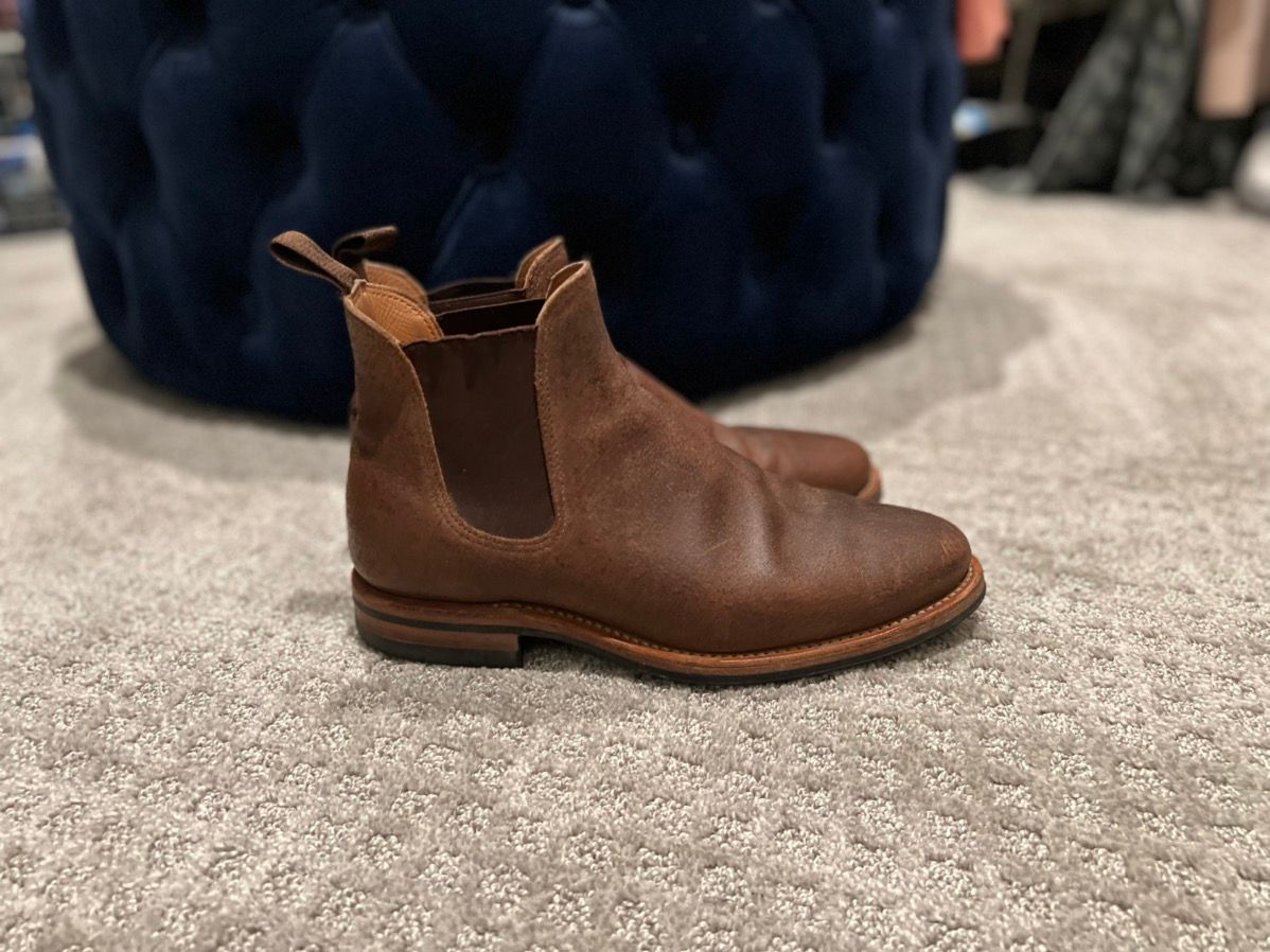 Viberg Viberg 8.5 9.5US Natural waxed flesh roughout Chelsea boots Size US 8.5 / EU 41-42 - 2 Preview