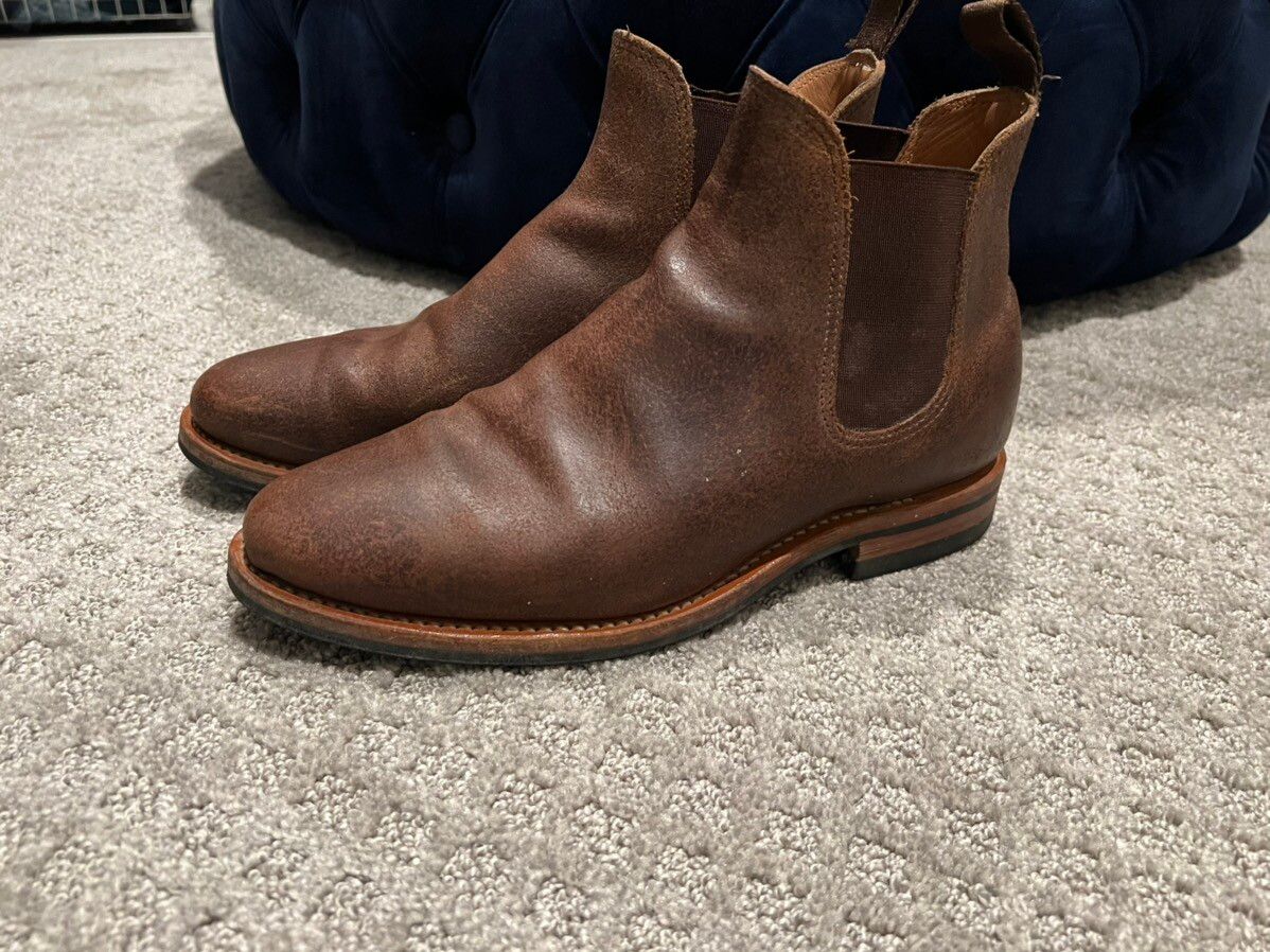 Viberg Viberg 8.5 9.5US Natural waxed flesh roughout Chelsea boots Size US 8.5 / EU 41-42 - 1 Preview