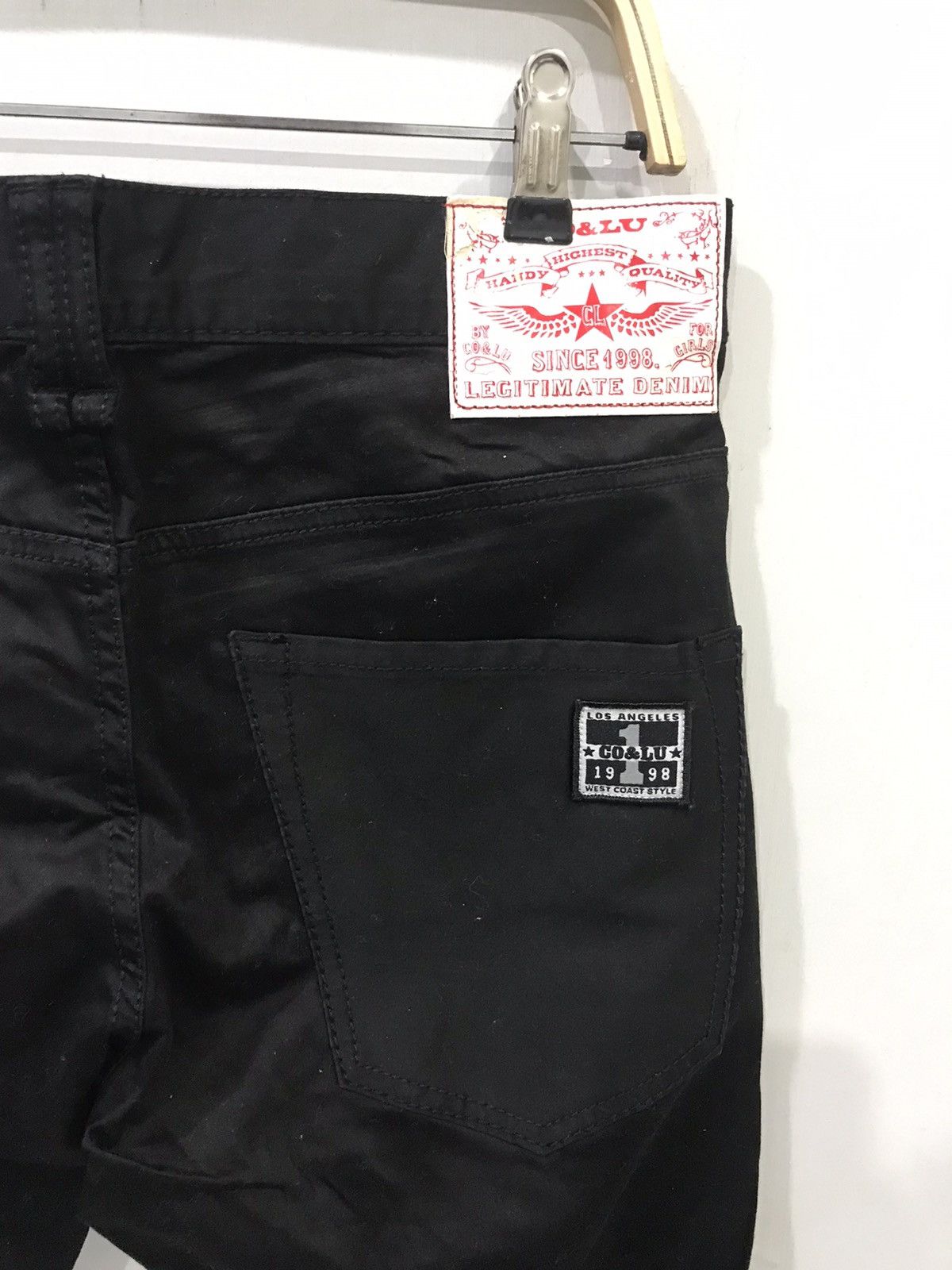 Japanese Brand CO&LU Japan Very Rare Pocket Designer Super Skinny Pant Size US 31 - 11 Thumbnail