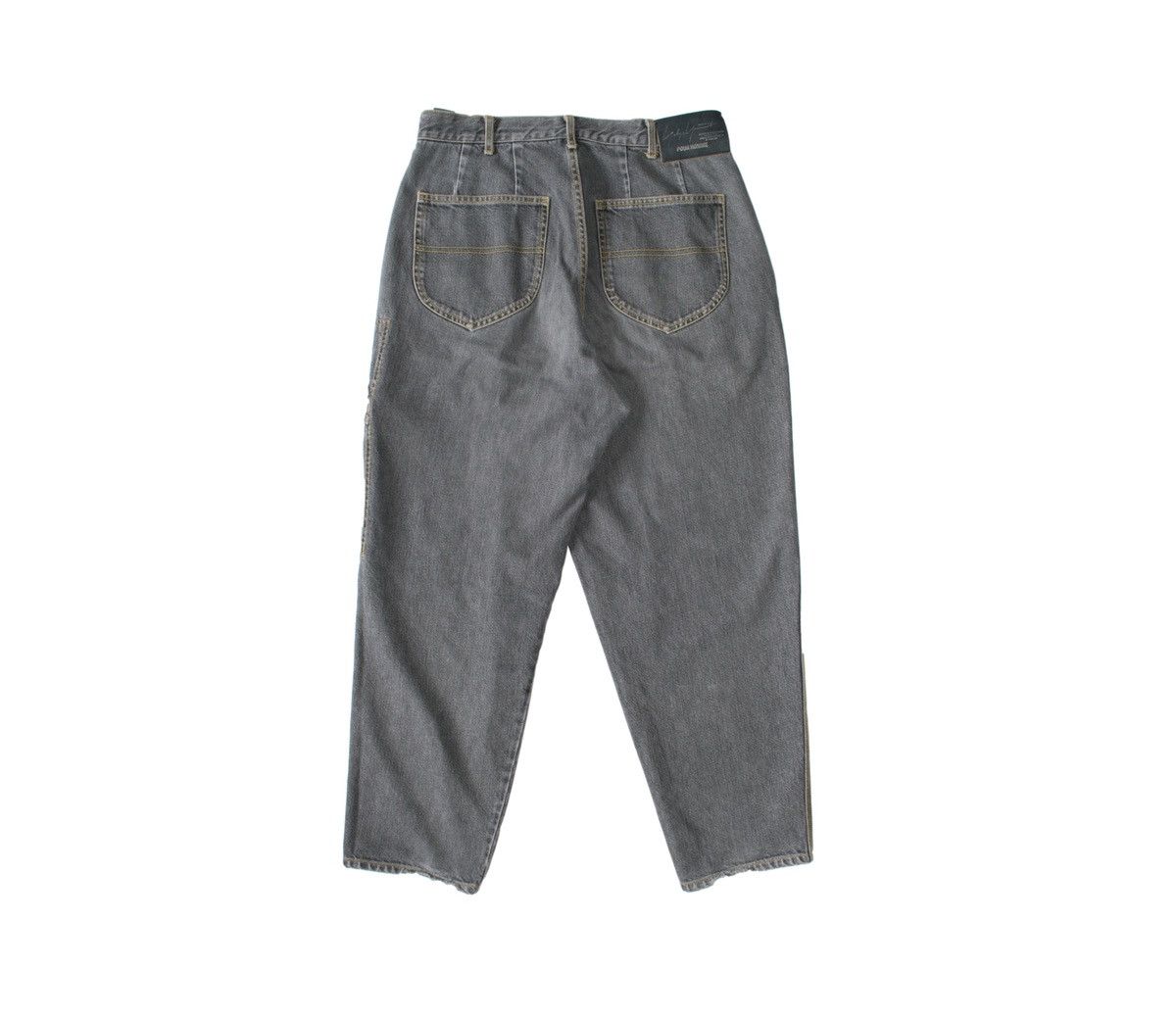 Yohji Yamamoto Yohji Yamamoto Pour Homme AW1992 Tagged Denim Trousers Size US 32 / EU 48 - 2 Thumbnail