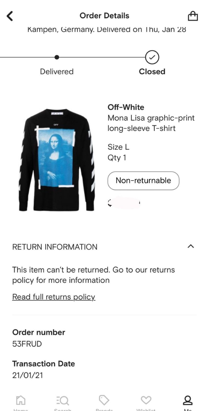 Off-White Off-White Mona Lisa Tee Size US L / EU 52-54 / 3 - 8 Thumbnail