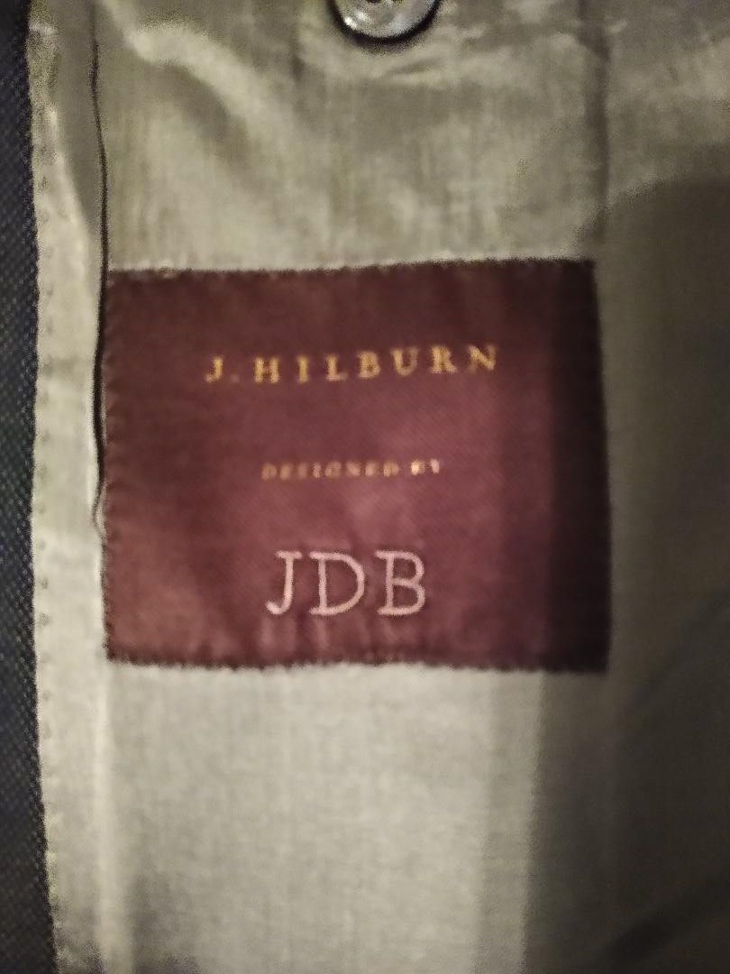 J. Hilburn 100% Wool 2 Button Blazer Sz 43S Size 42S - 3 Preview