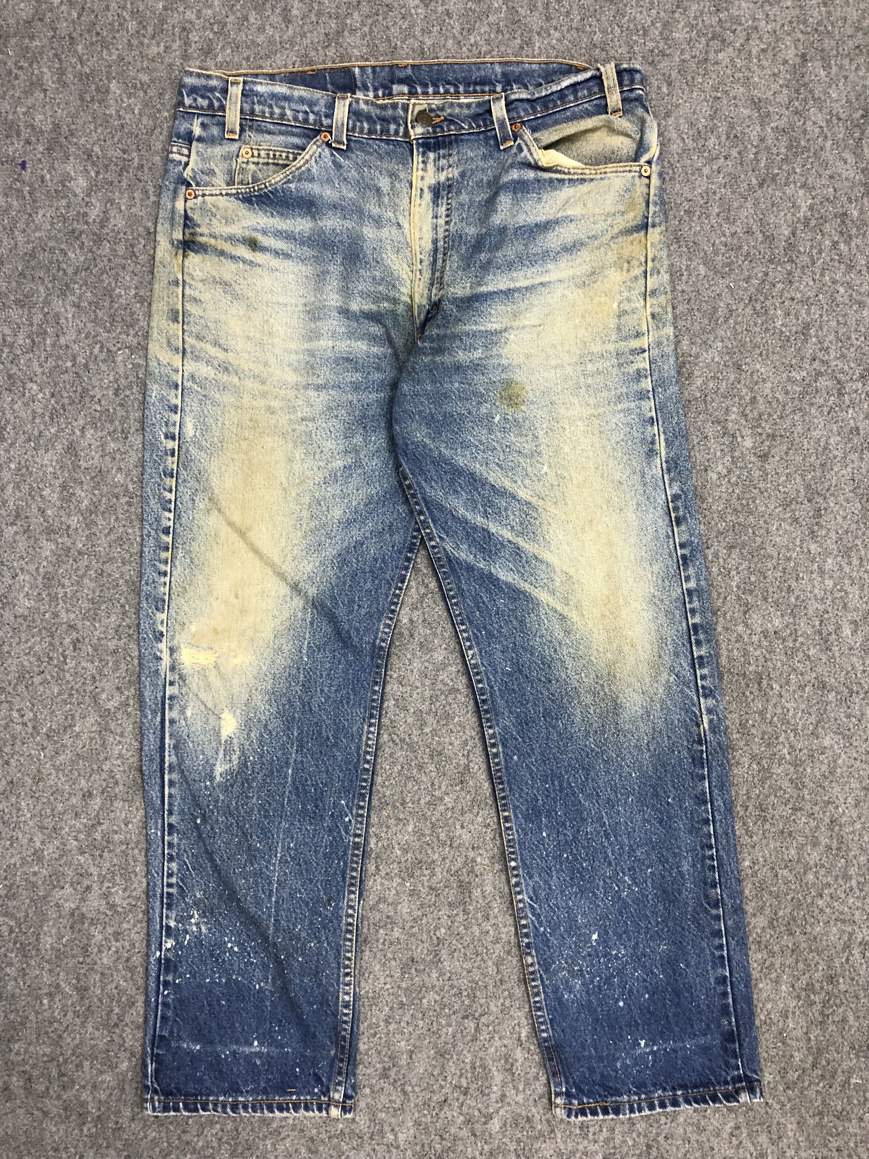 Levi's Vintage Levis 505 Orange Tab Denim DP1246 Size US 38 / EU 54 - 1 Thumbnail
